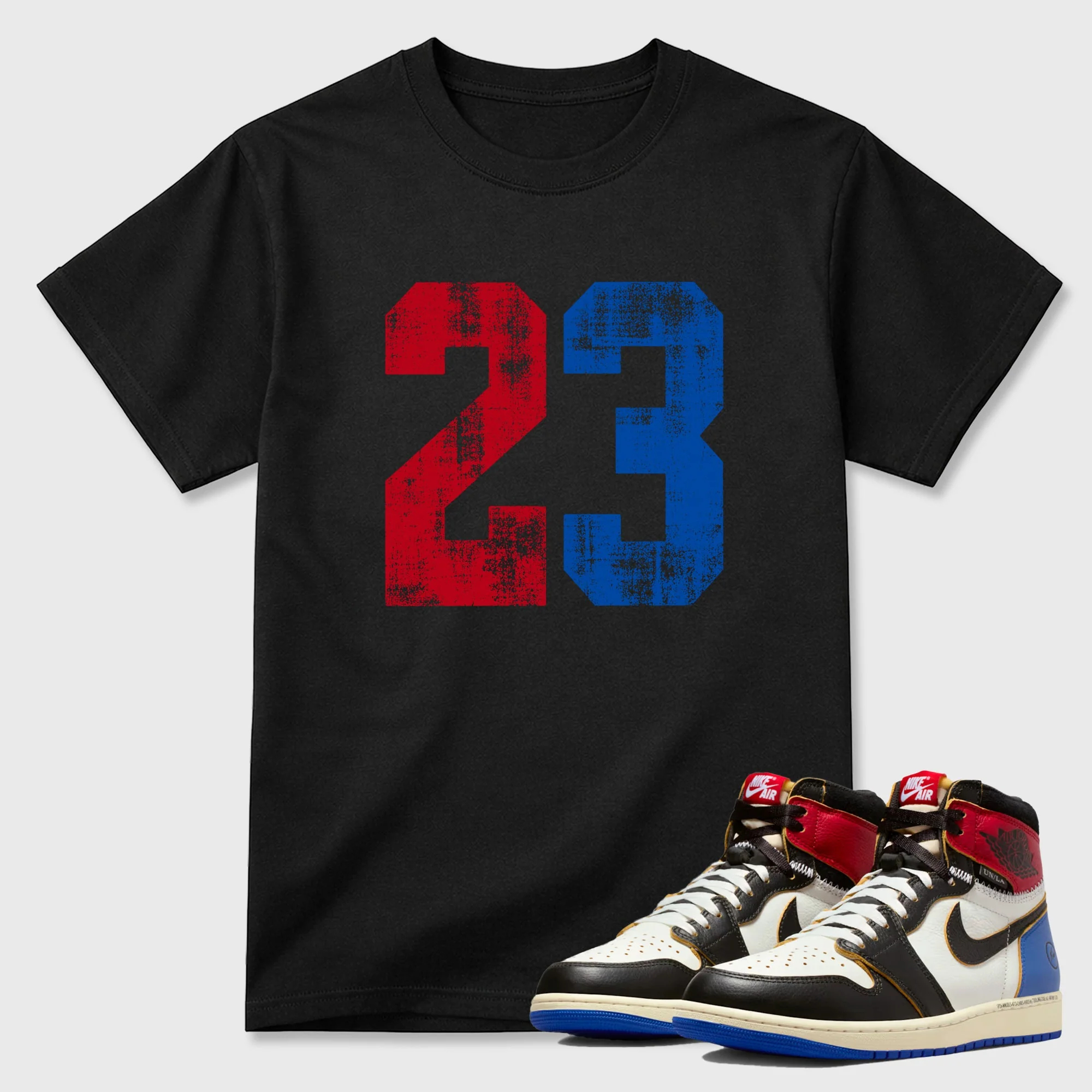 No.23 TEEWAVO Sneaker Tees - Air Jordan 1 Union x Fragment