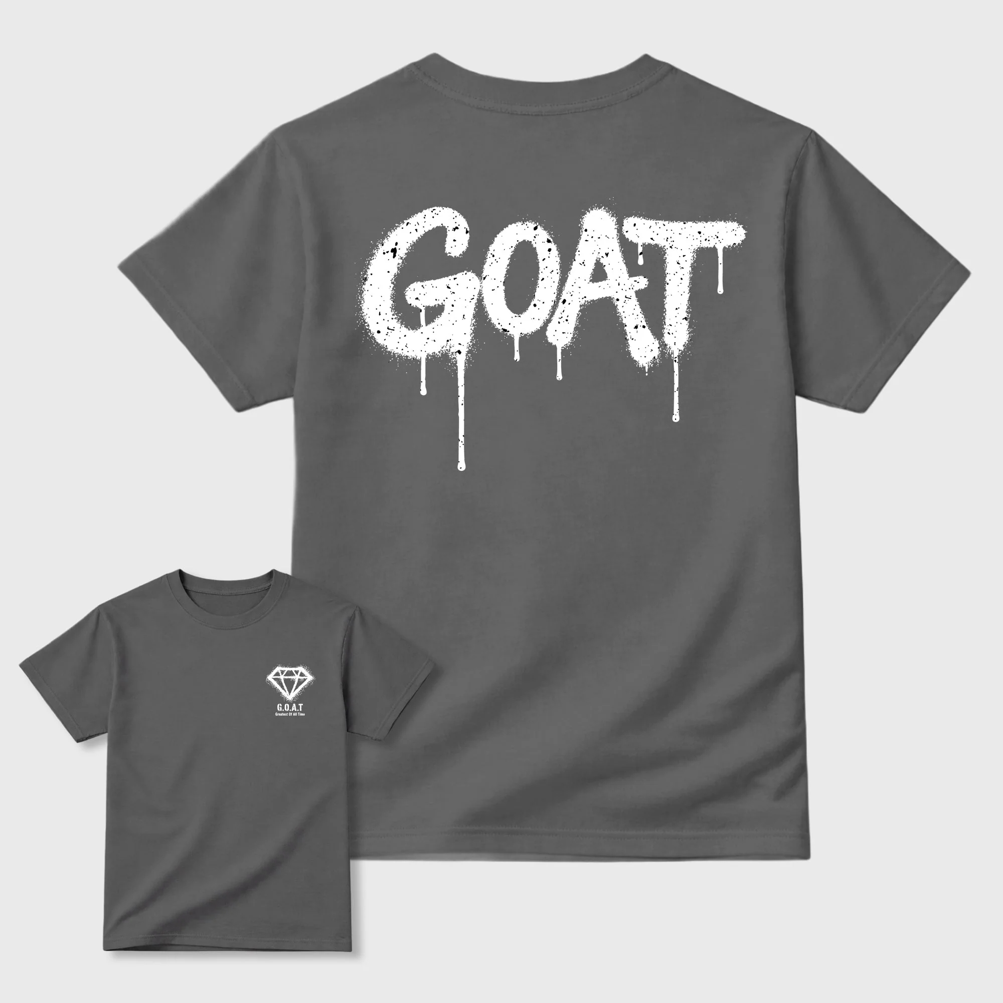 Diamond Goat TEEWAVO Sneaker Tees - Air Jordan 5 Wolf Grey