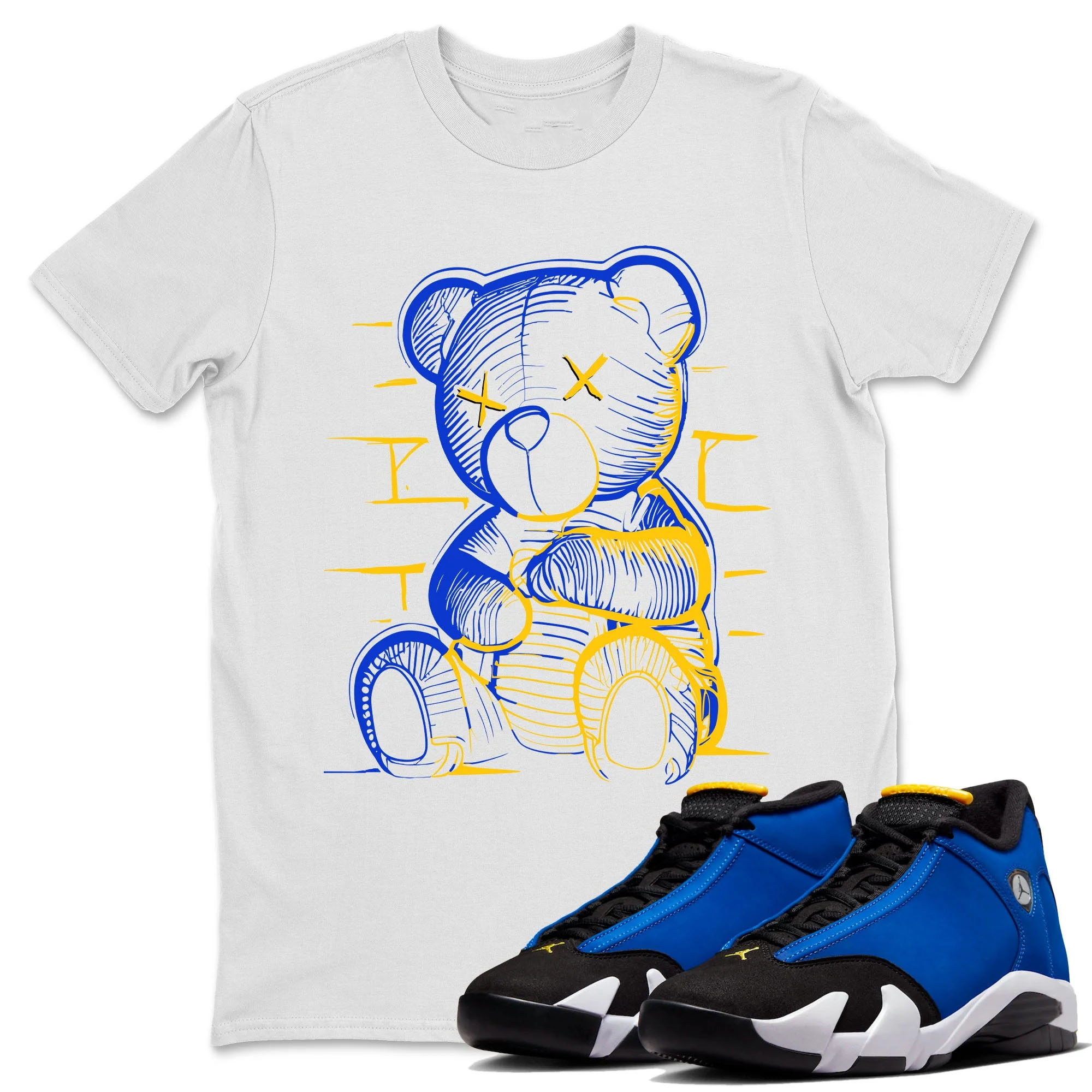 Neon Bear Unisex Tops - Air Jordan 14 Laney
