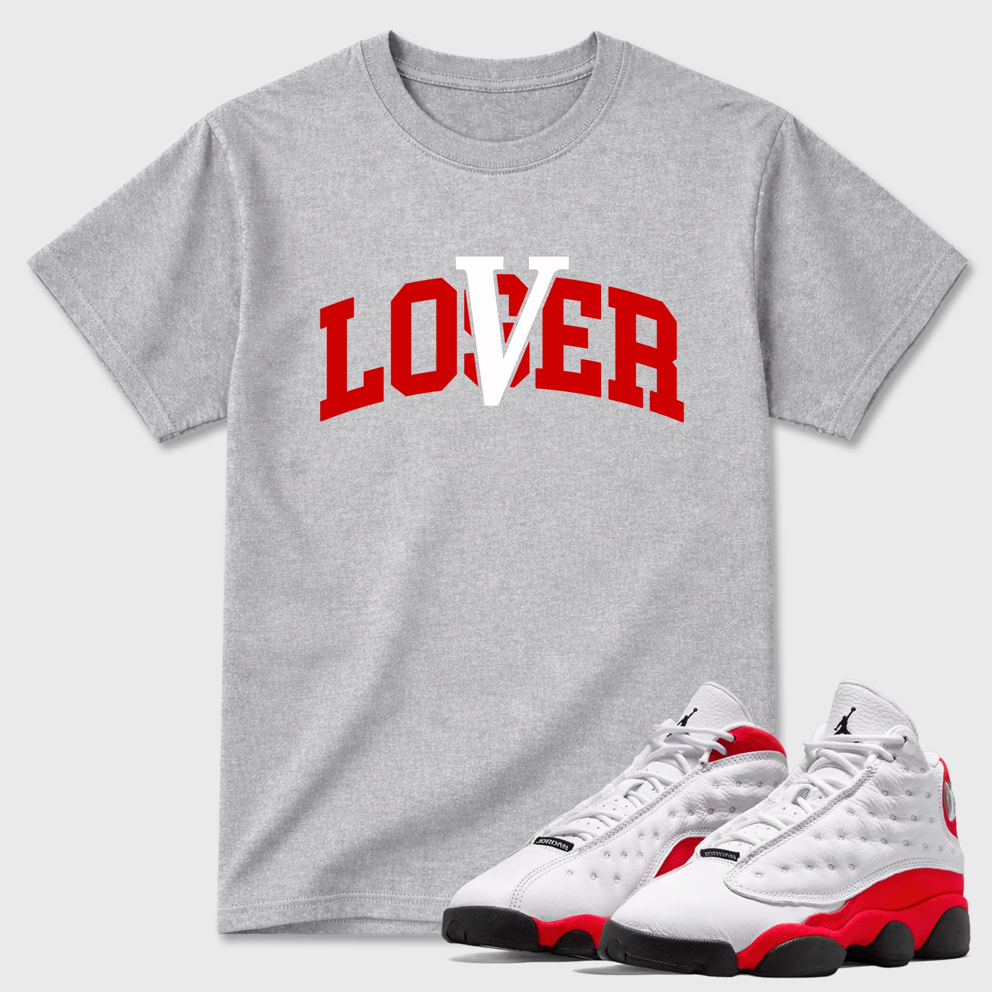 Loser Lover Varsity SNRT Sneaker Tees - Air Jordan 13 University Red