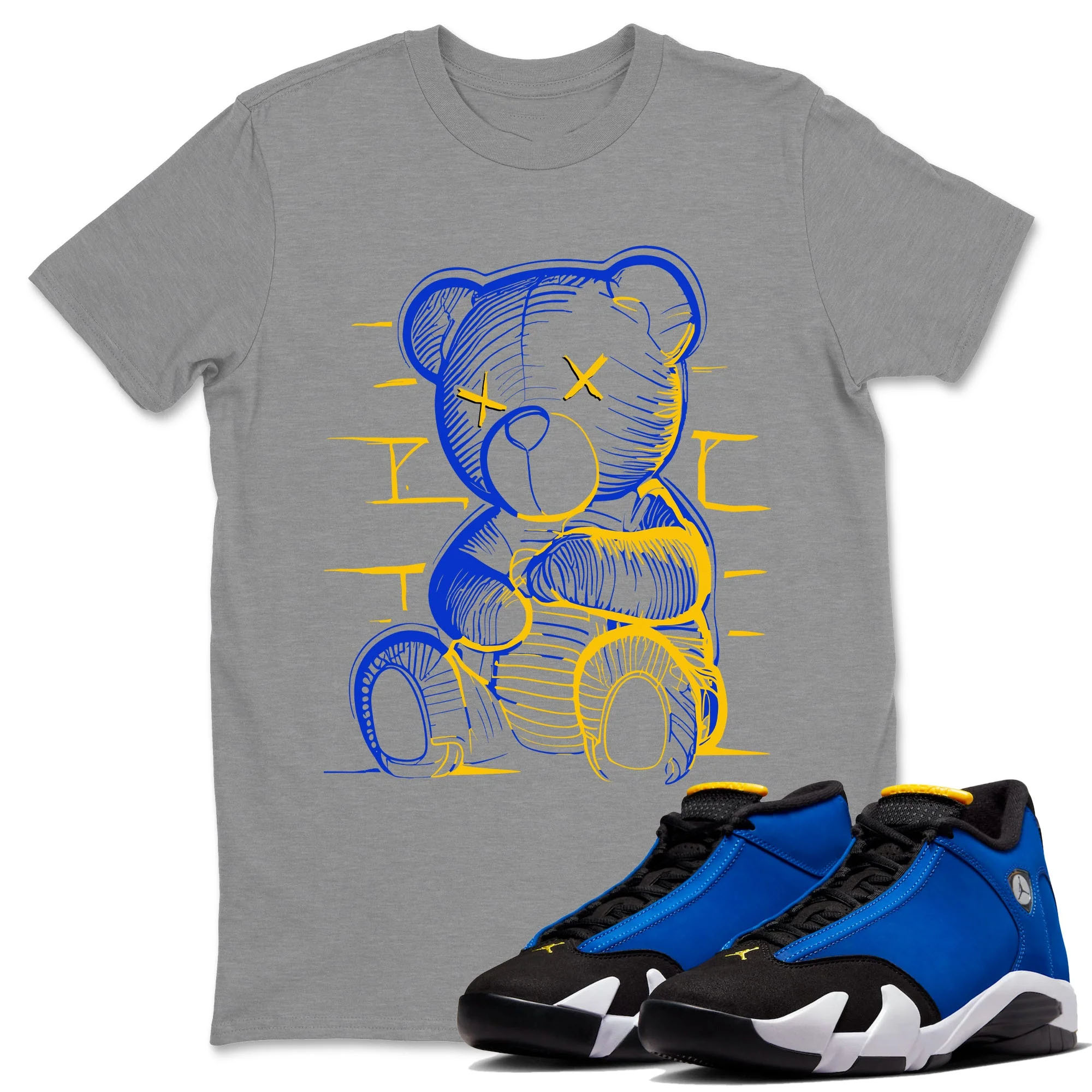 Neon Bear Unisex Tops - Air Jordan 14 Laney