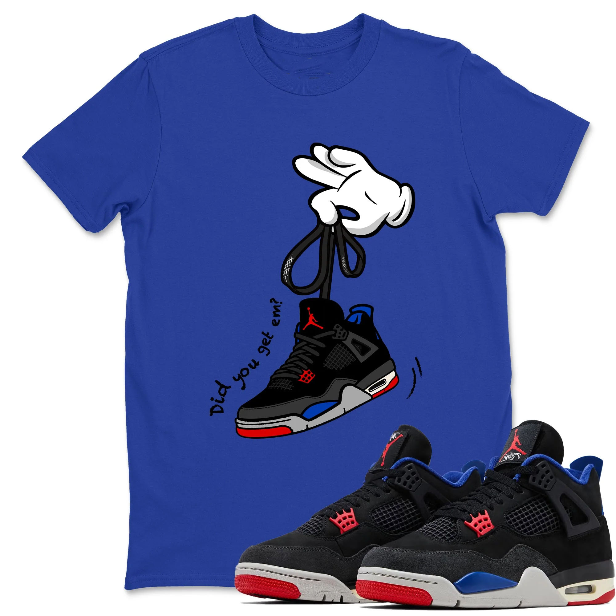 Cartoon Hands Sneaker Tees - Air Jordan 4 Rare Air
