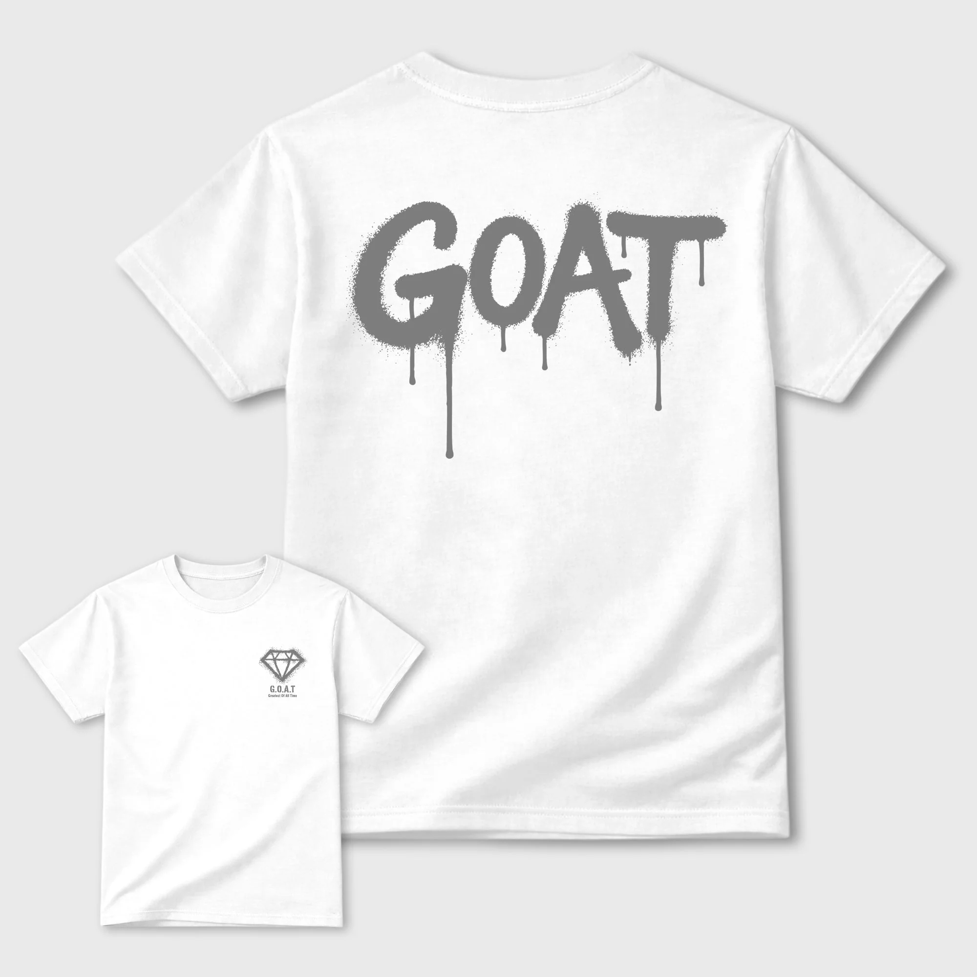 Diamond Goat TEEWAVO Sneaker Tees - Air Jordan 5 Wolf Grey