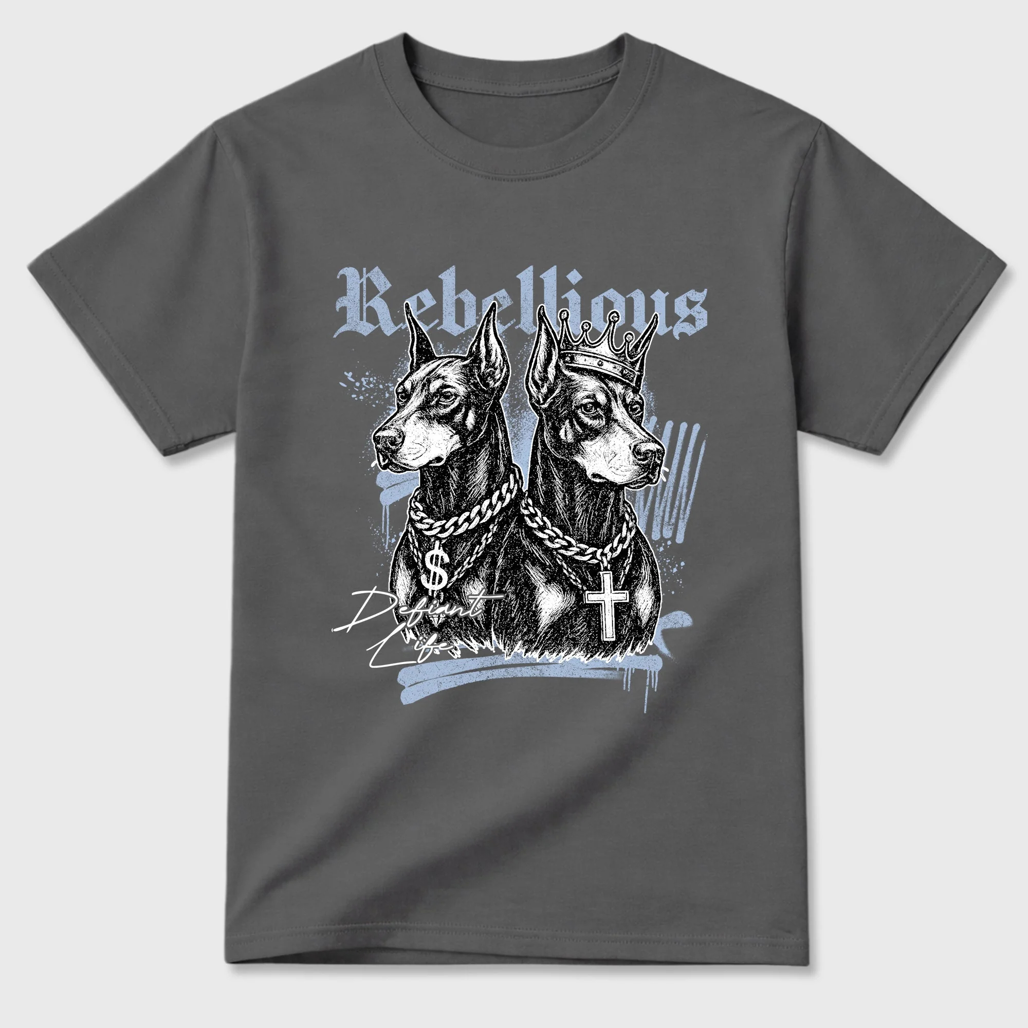 Rebellious TEEWAVO Sneaker Tees - Air Jordan 5 Wolf Grey