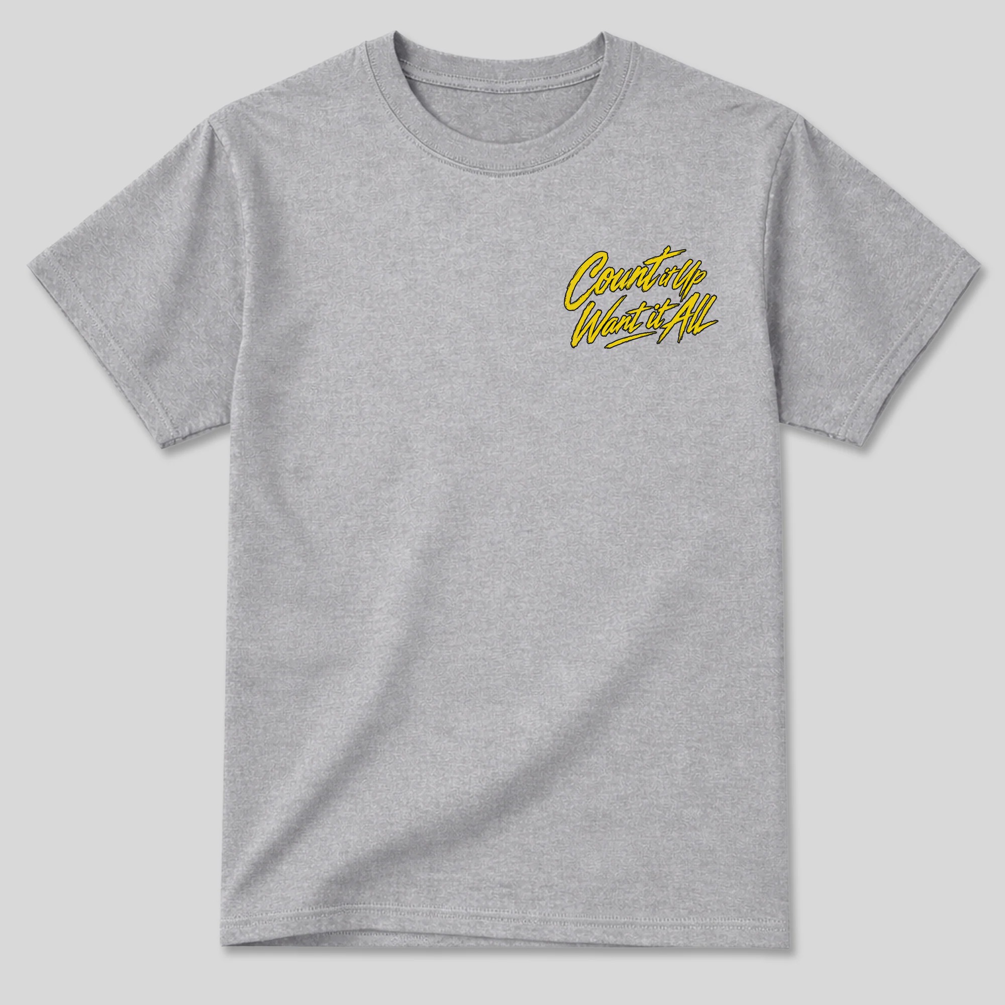 Count It Up AJ4 Tour Yellow Matching Graphic Tee