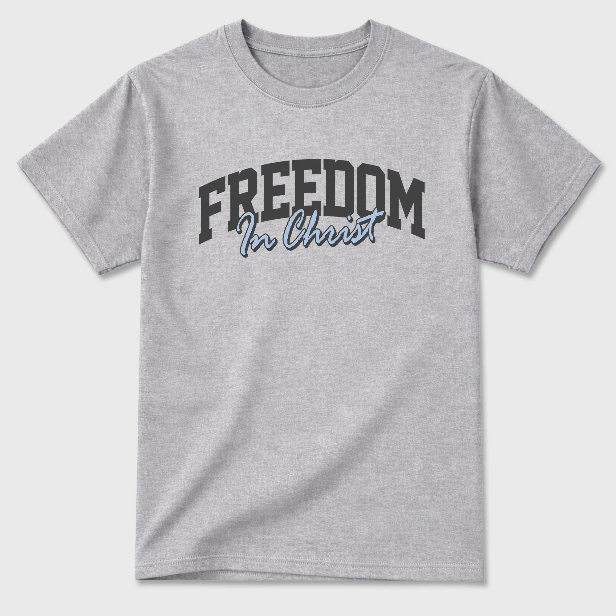 Freedom In Christ TEEWAVO Sneaker Tees - Air Jordan 5 Wolf Grey