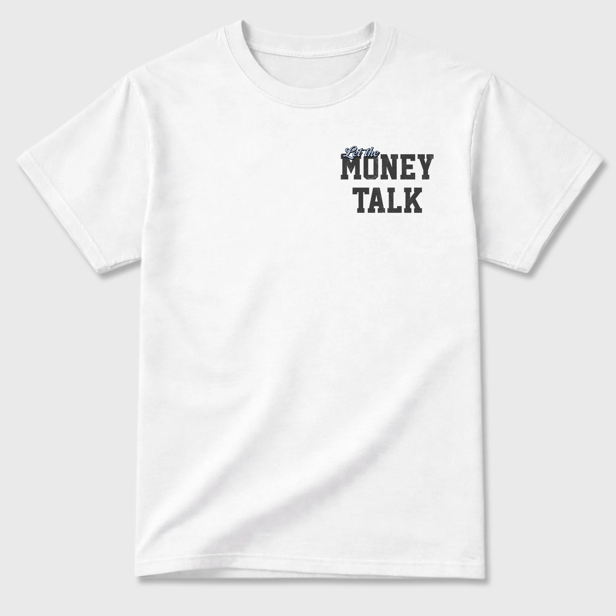 Let the Money Talk TEEWAVO Sneaker Tees - Air Jordan 5 Wolf Grey