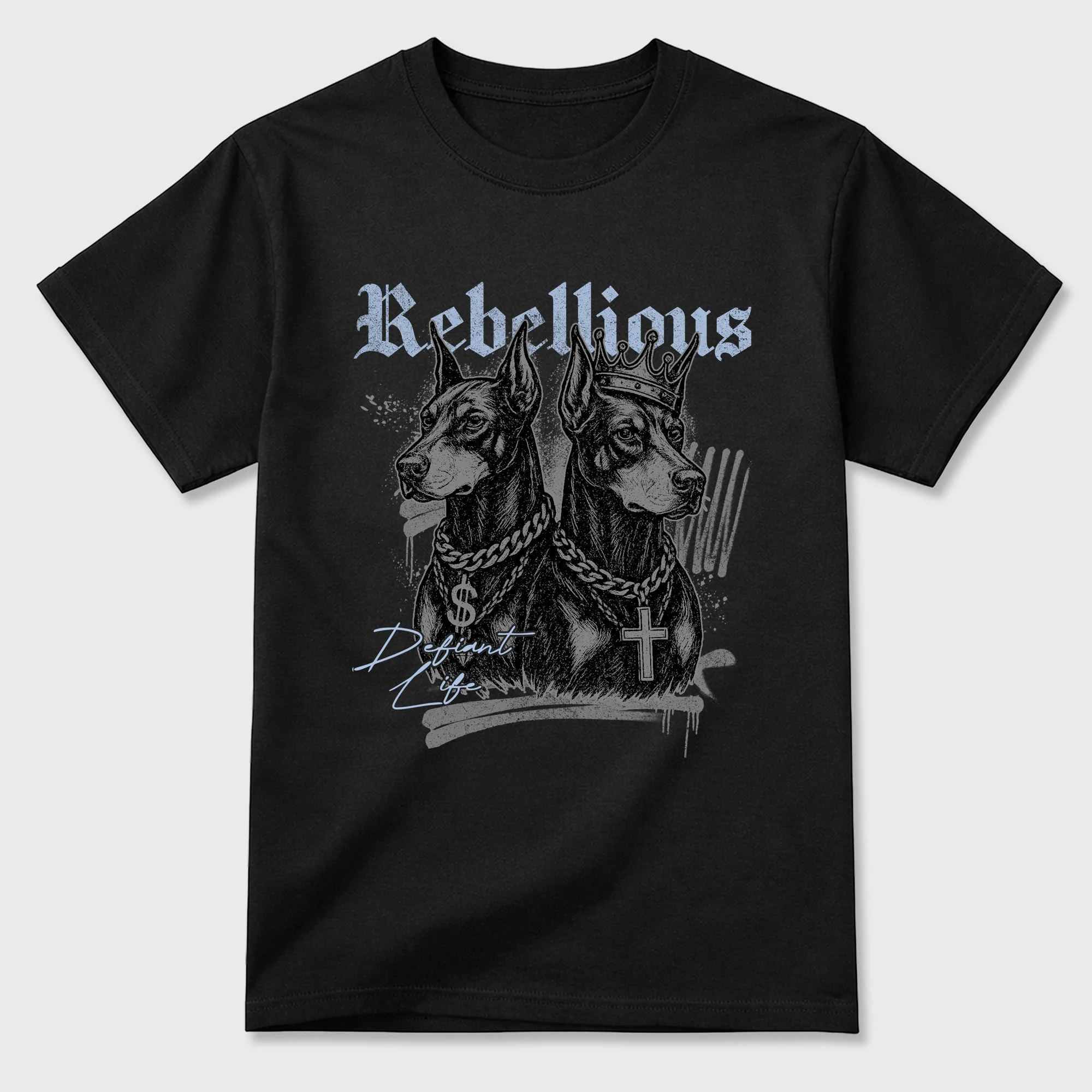 Rebellious TEEWAVO Sneaker Tees - Air Jordan 5 Wolf Grey