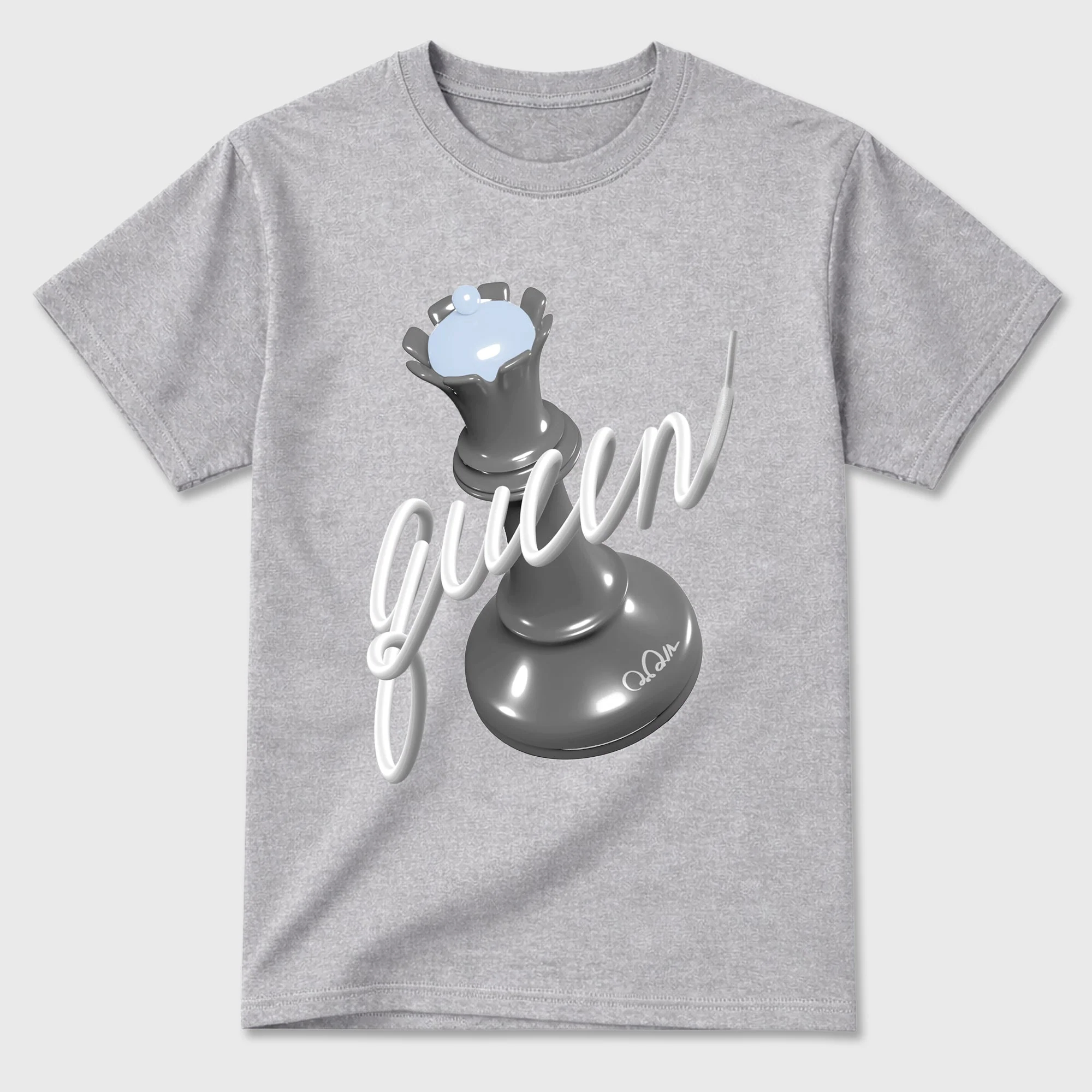 3D Queen TEEWAVO Sneaker Tees - Air Jordan 5 Wolf Grey