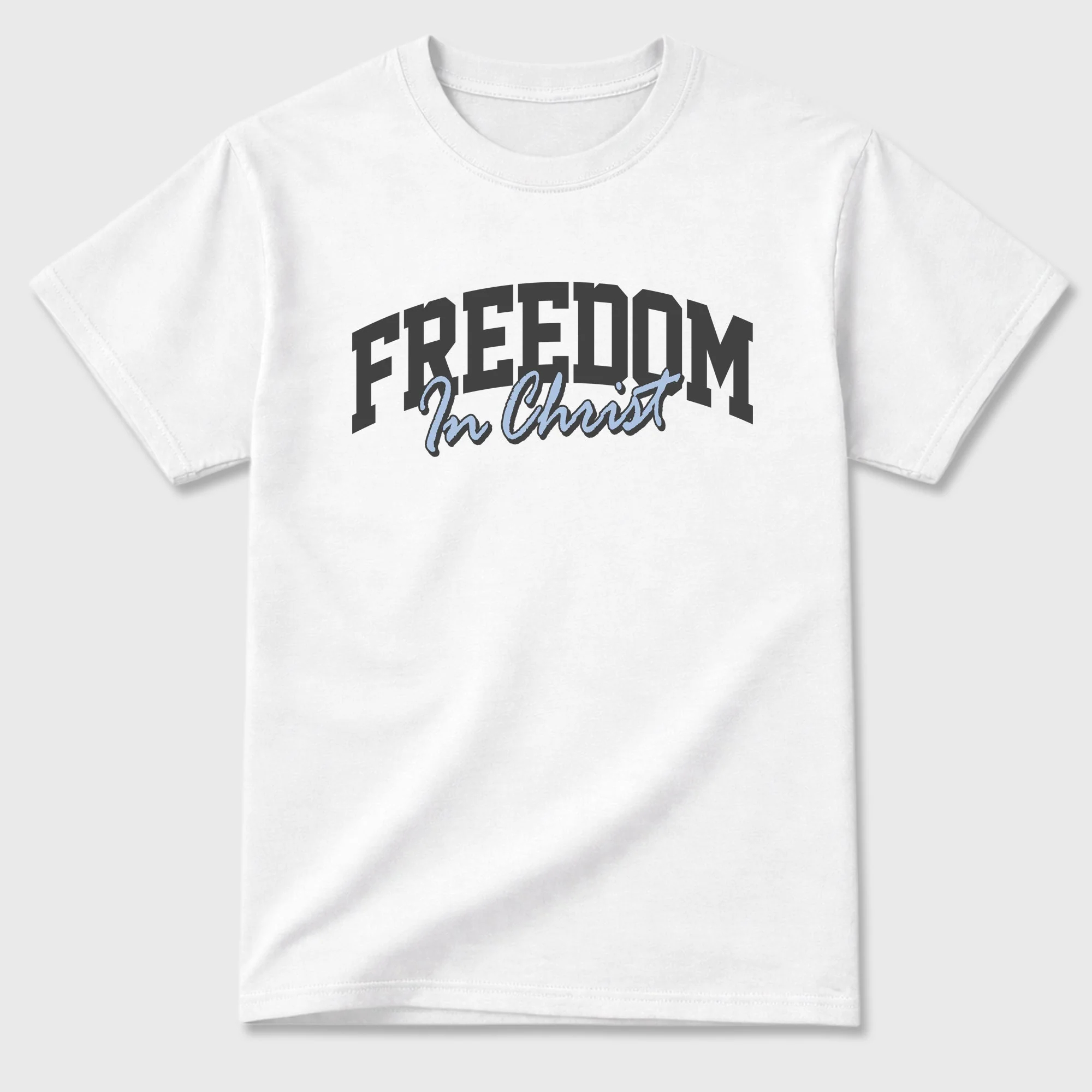 Freedom In Christ TEEWAVO Sneaker Tees - Air Jordan 5 Wolf Grey