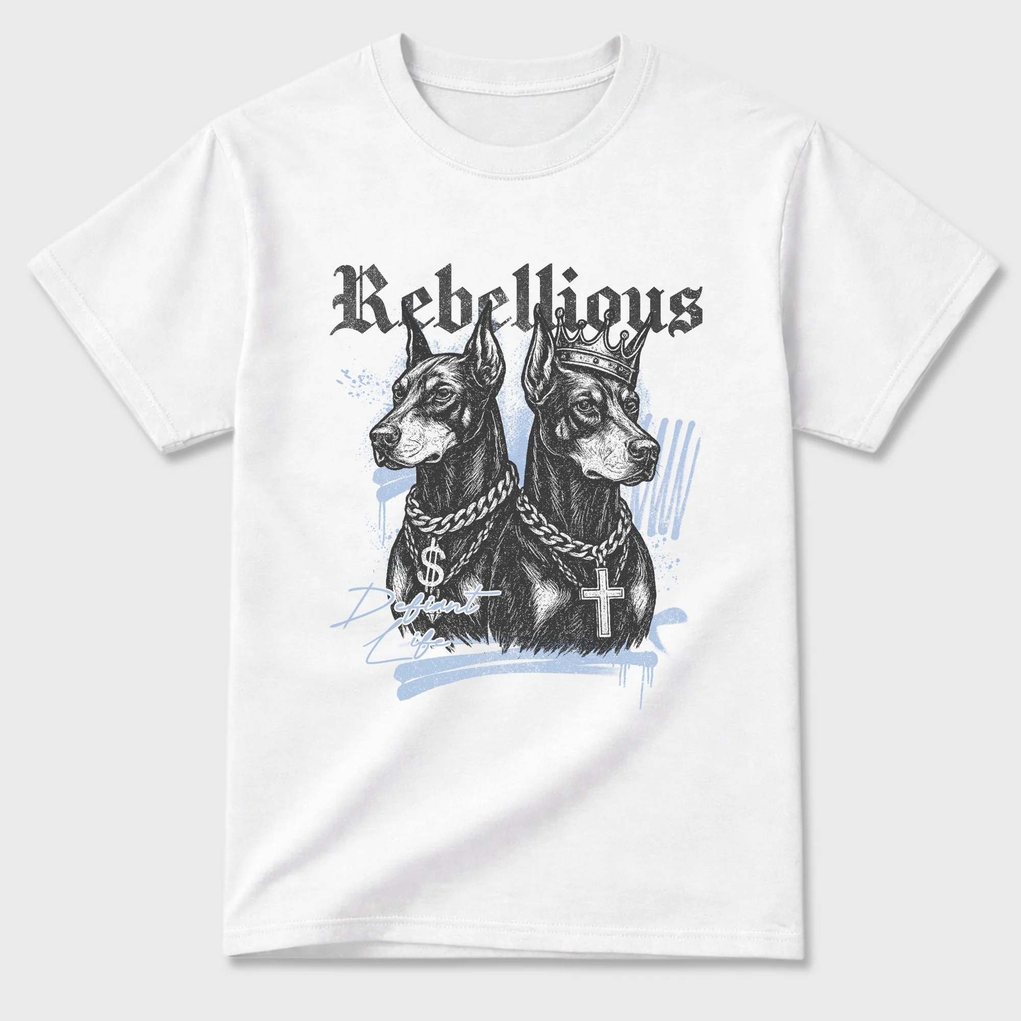 Rebellious TEEWAVO Sneaker Tees - Air Jordan 5 Wolf Grey