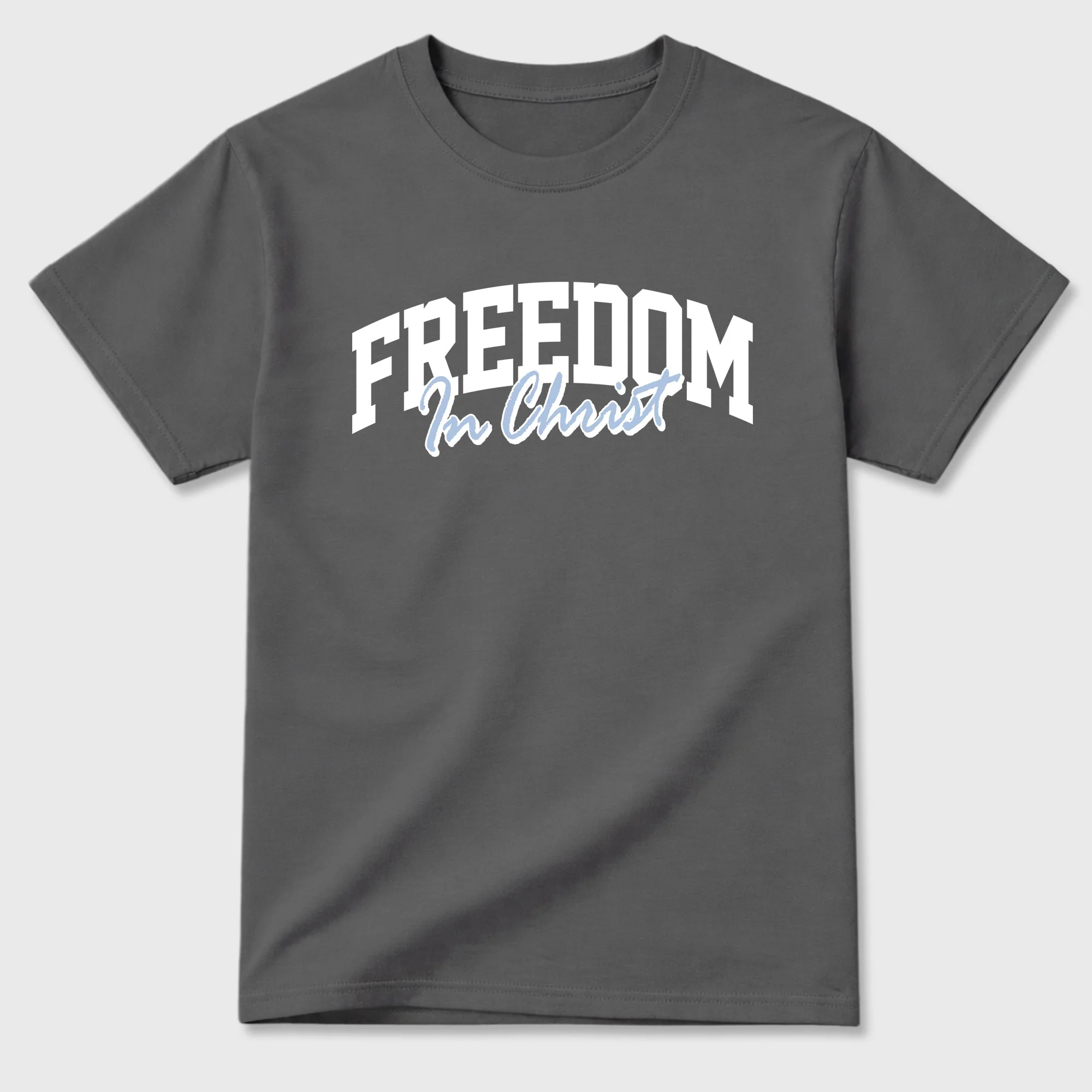 Freedom In Christ TEEWAVO Sneaker Tees - Air Jordan 5 Wolf Grey