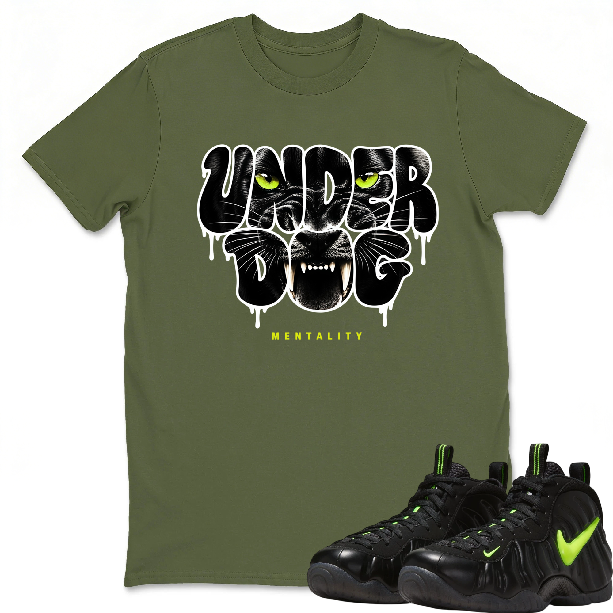 Under Dog Mentality  Sneaker Tees - Air Foamposite Pro Black