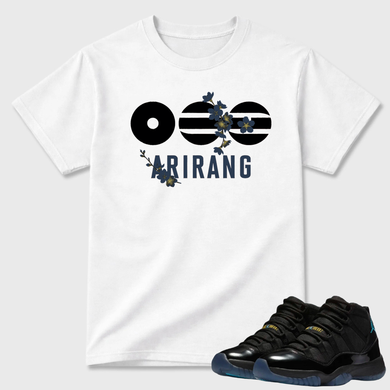 Arirang Cherry Blossom Air Jordan 11 Minimal Tee