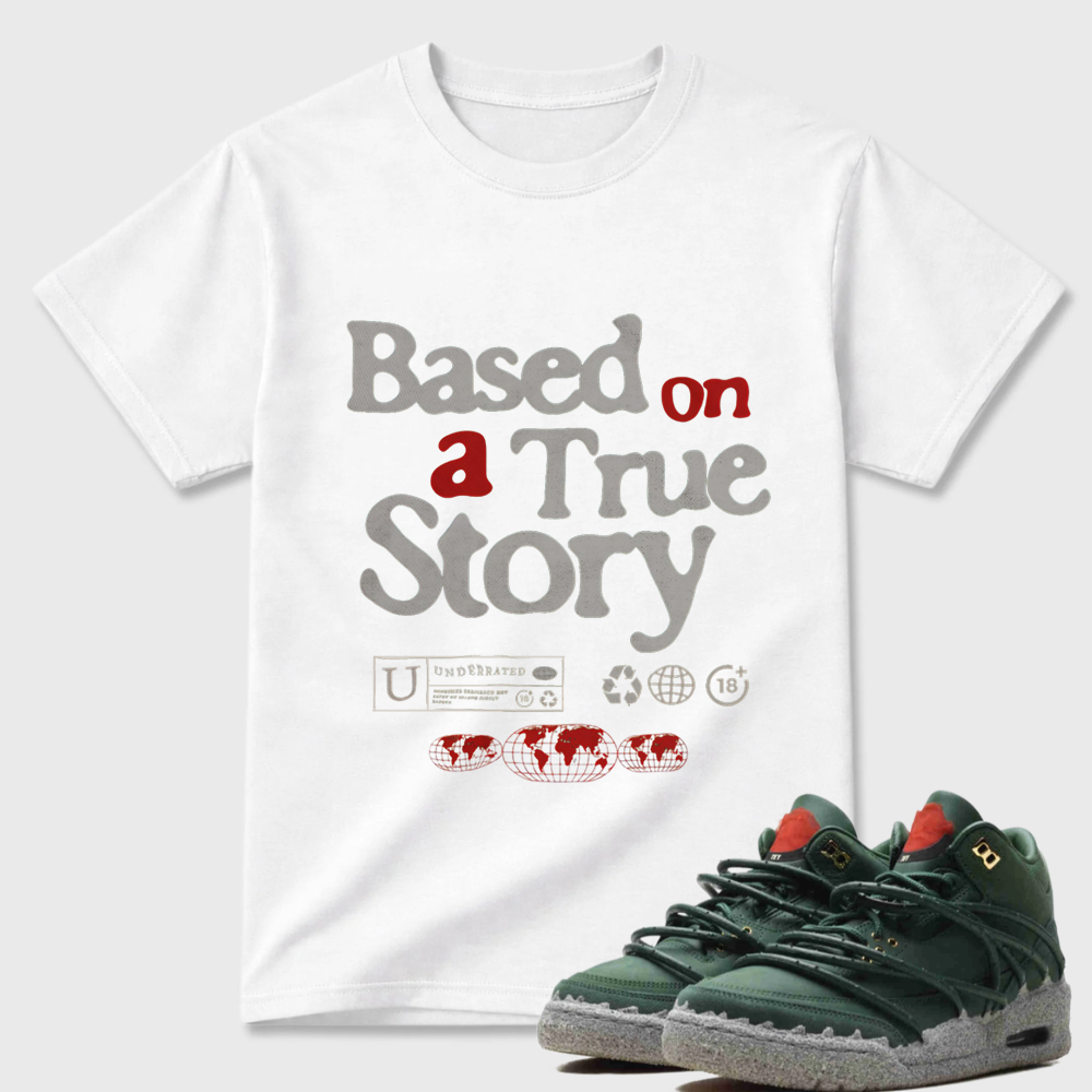 All Cap Sneaker Shirt Green to Match Jordan 3 Concrete Roses