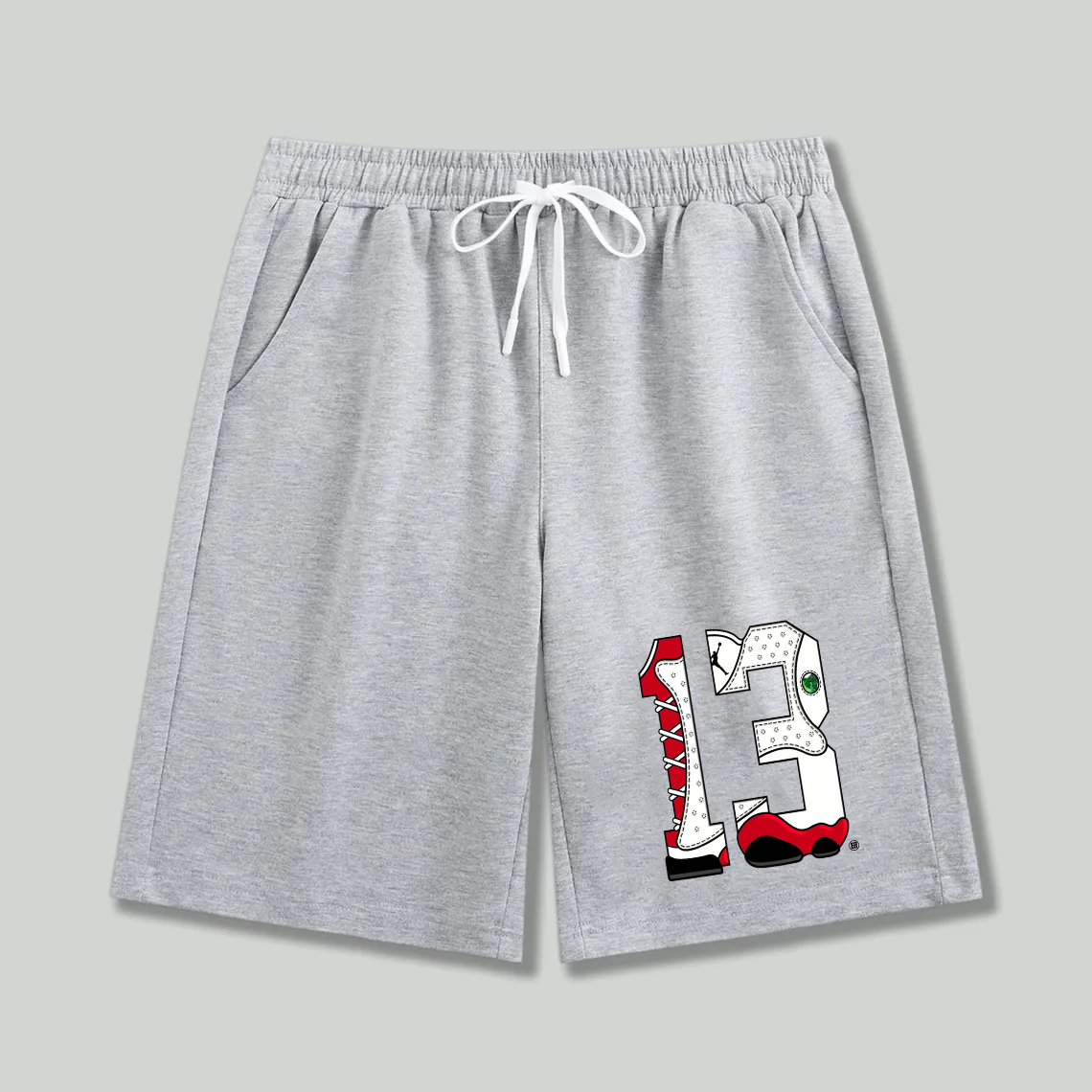 Unisex athletic shorts Number 13 Jordan 13 Themed