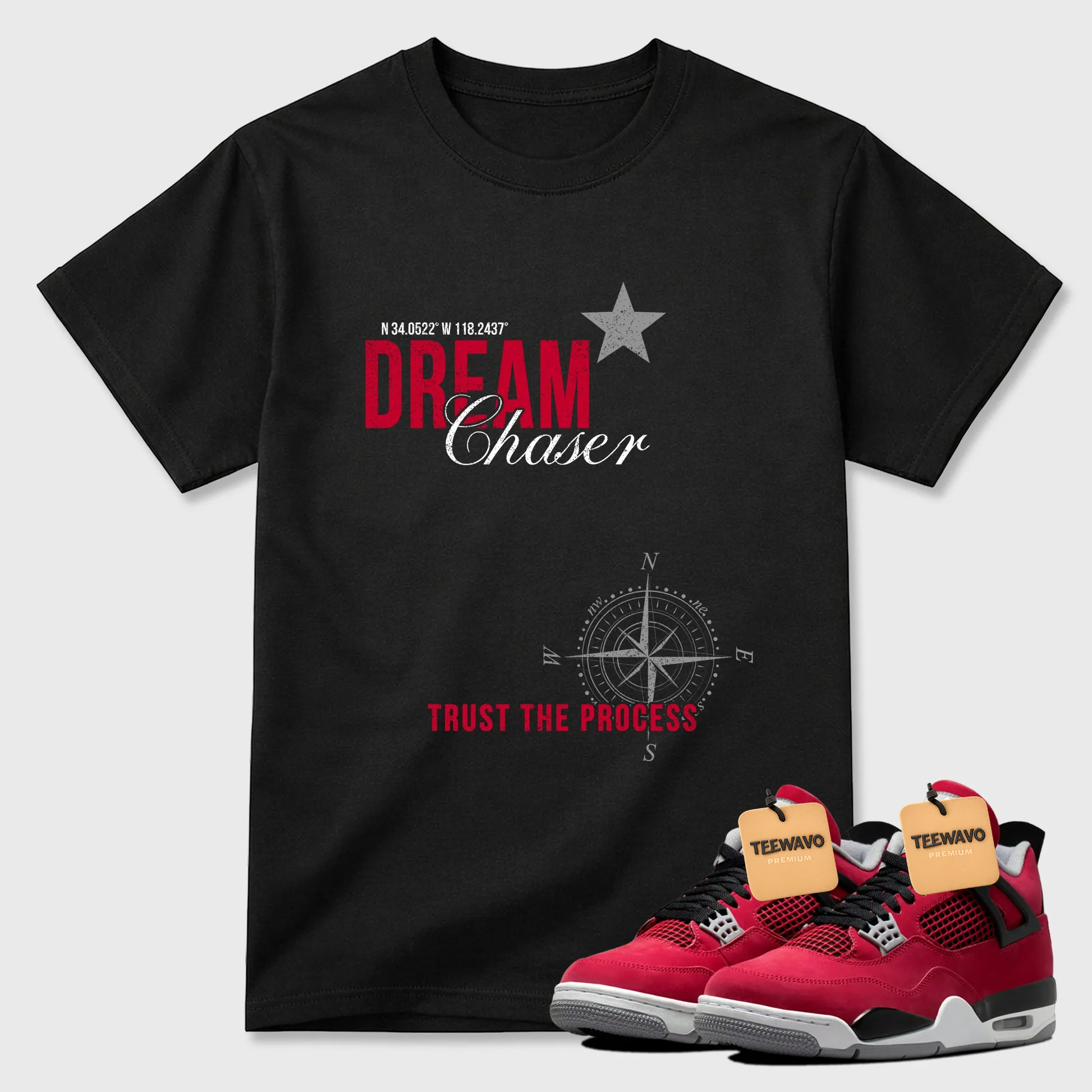 Dream Chaser Sneaker Tees - Air Joardan 4 Toro Bravo