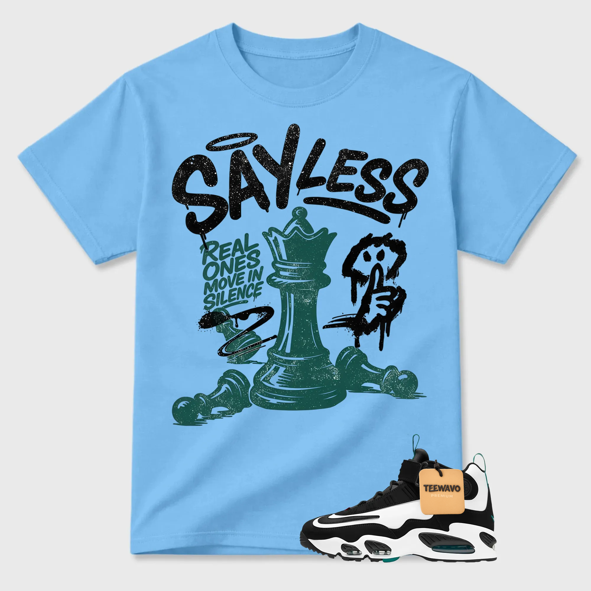 BLESSED! Shirt To Match Griffey Max 1 White and Fresh Water
