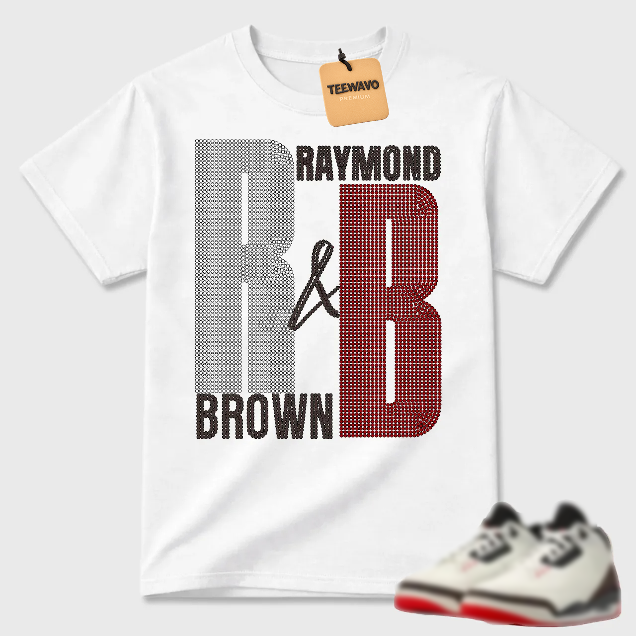 Raymond Brown Initials AJD 3 Streetwear Tee