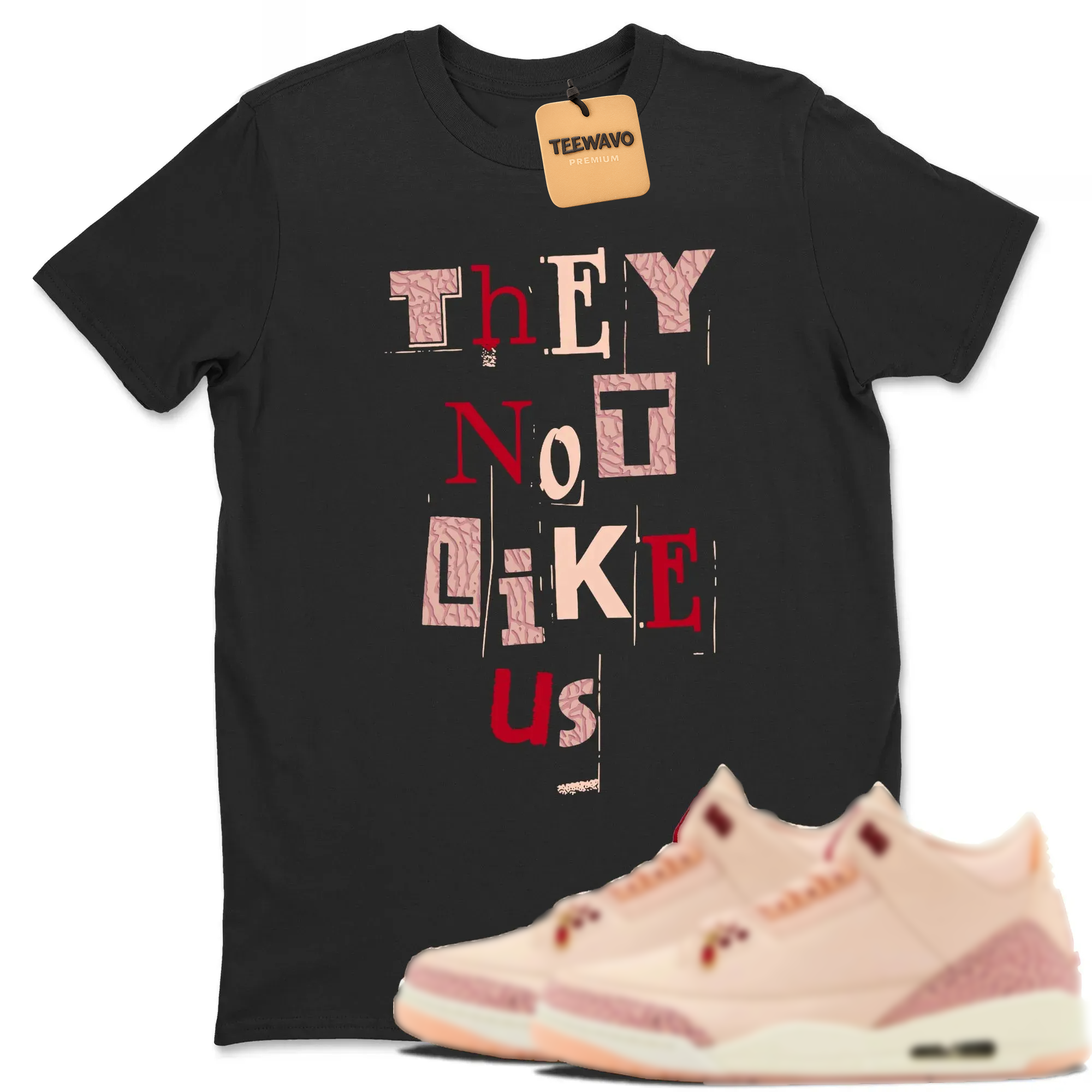 Vintage They Not Like Us TEEWAVO Sneaker Tees - AJD 3 Valentines Day