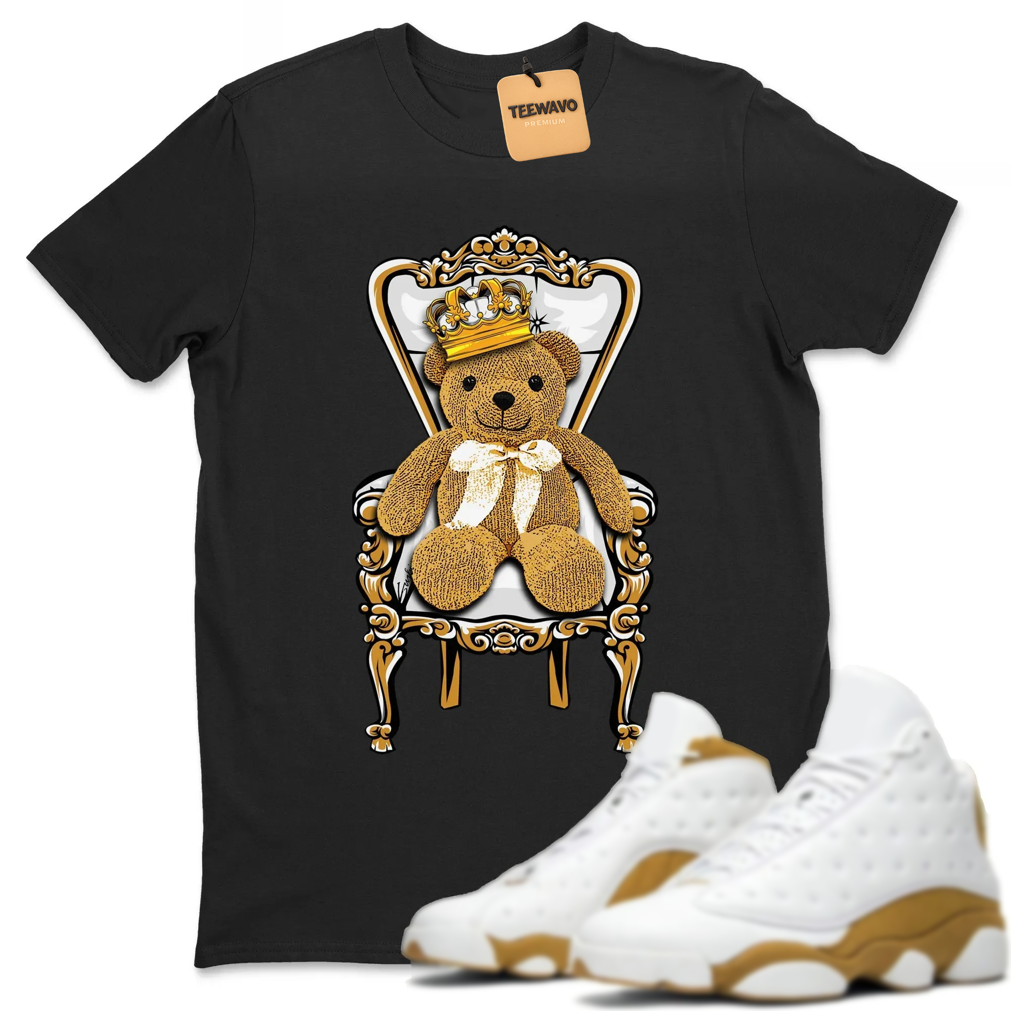 Royal Bear TEEWAVO Sneaker Tee - AJ 13 Wheat