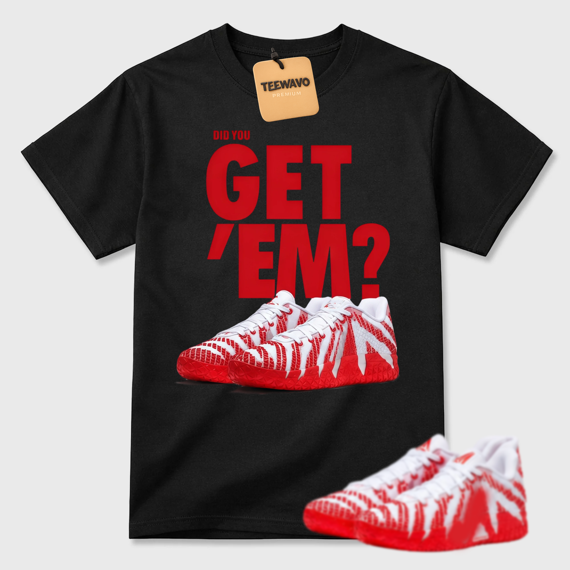 Did you get's me Shirt To Match-Ja3 red and white 