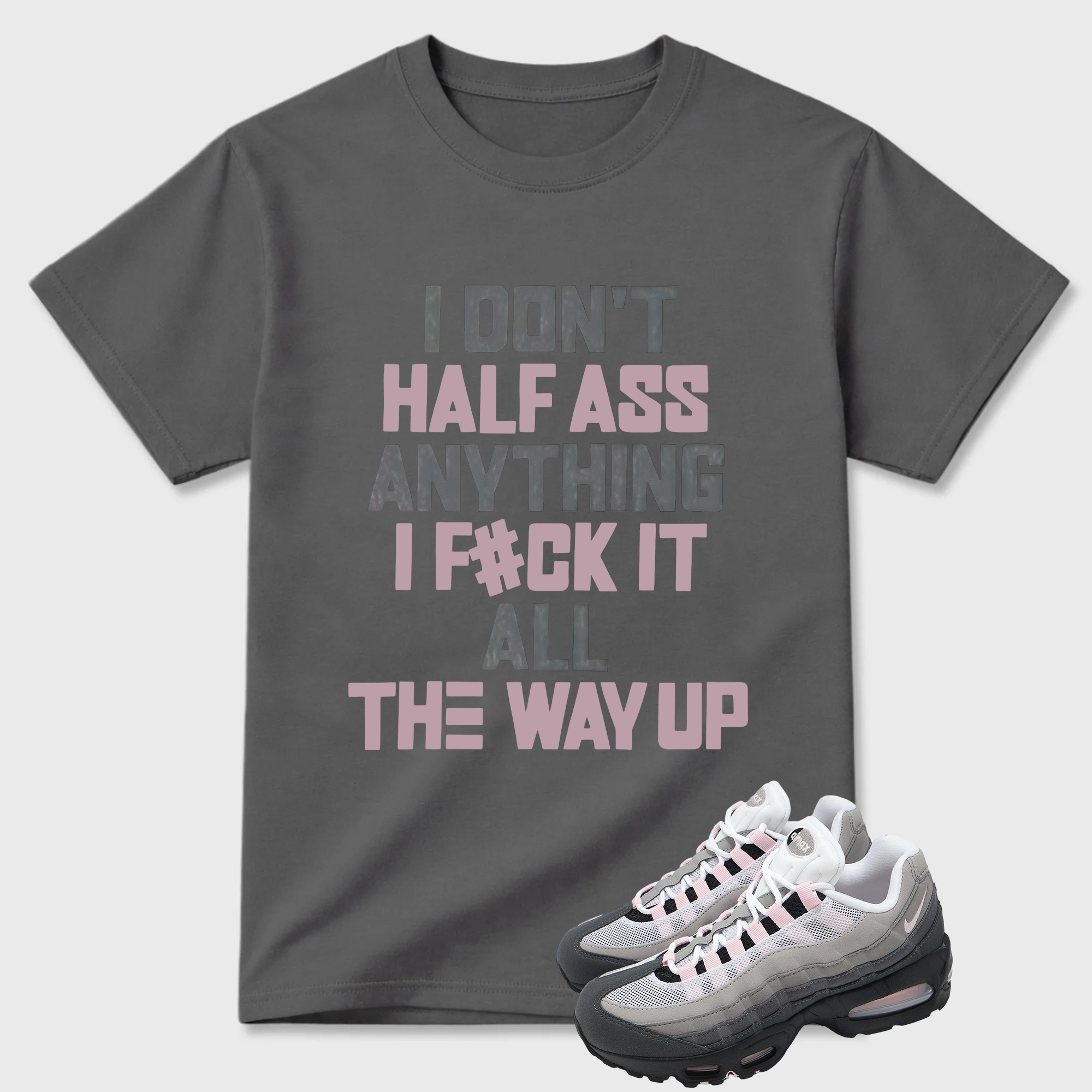 Classic 95 Pink Foam Shirt, AM95 Match Tee, HALF Tshirt