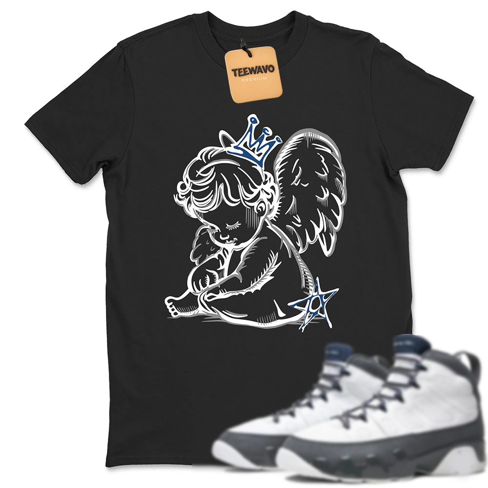 Neon Angel Sneaker Tees - AJD 9 Flint Grey