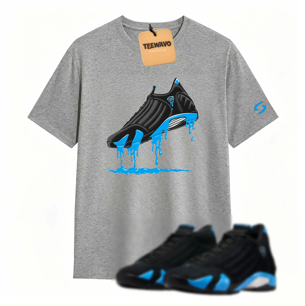 AJD 14 University Blue Matching T-Shirt