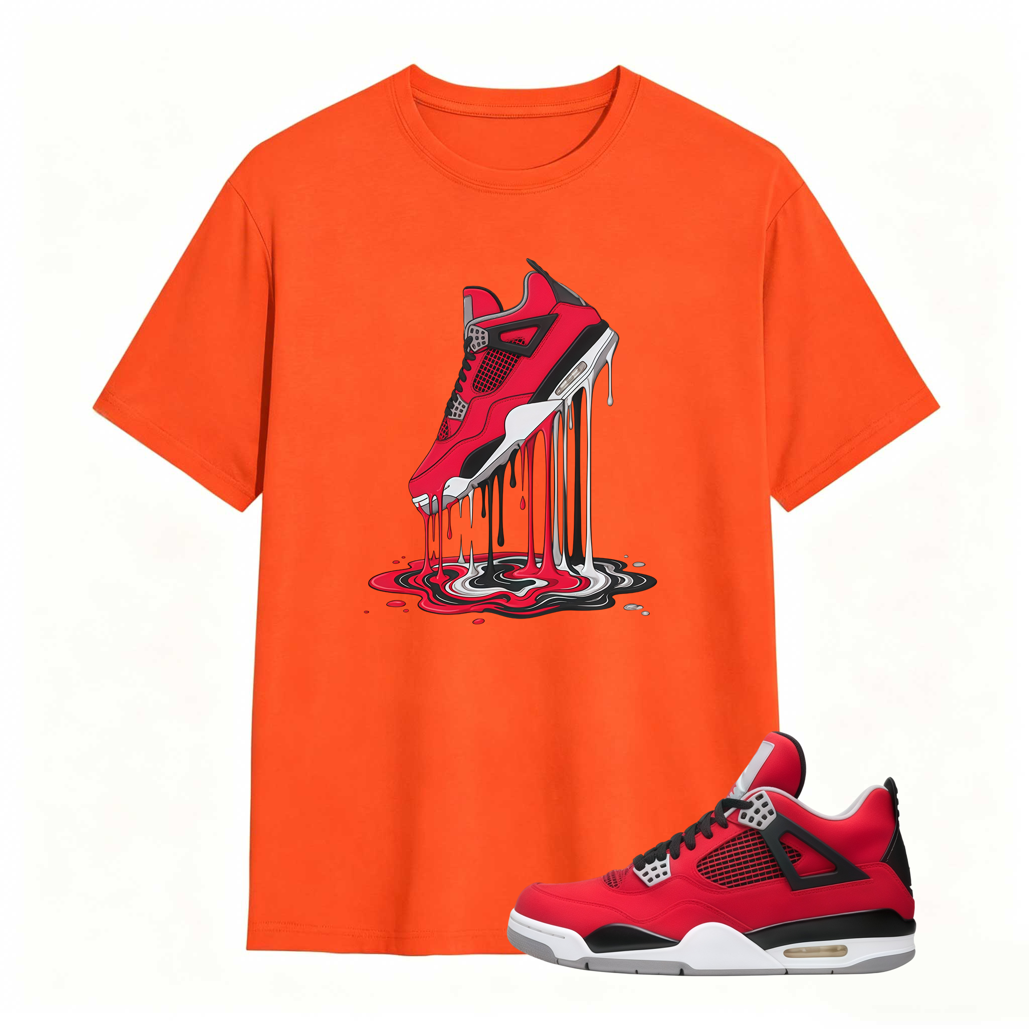 Dripping Shoe Shirt to Match AJ 4 Retro Toro Bravo 2026