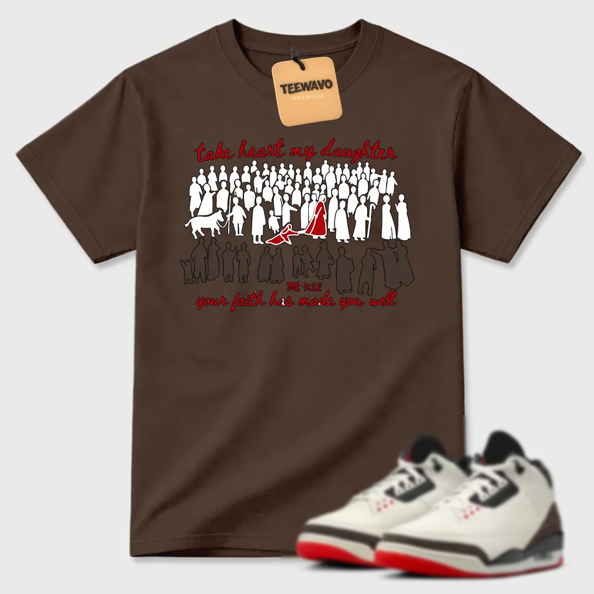 Take Heart My Daughter Religious AJ 3 Statement Tee