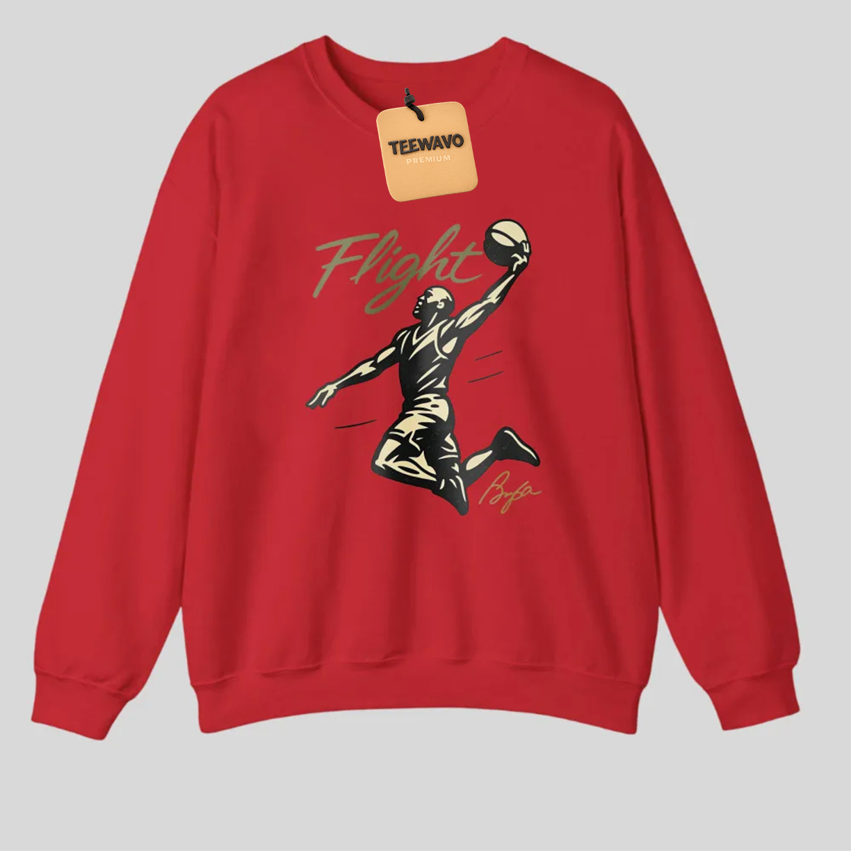Flight Basketball Player Silhouette Gold Graphic Print tshirt 100% cotton