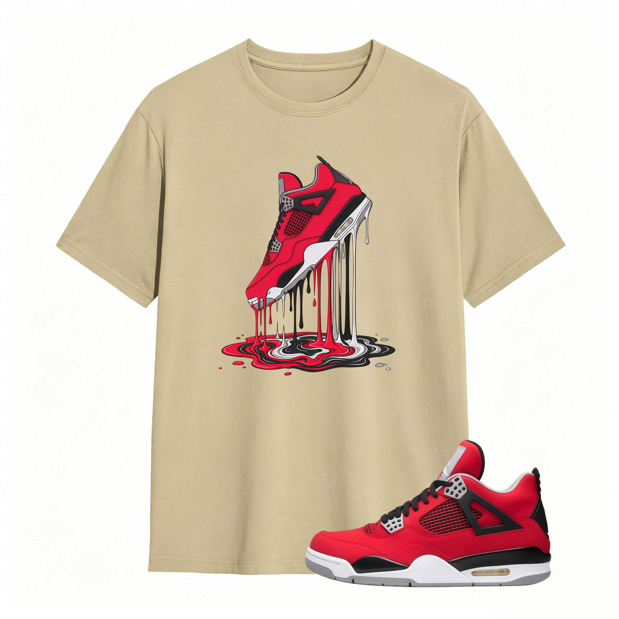 Dripping Shoe Shirt to Match AJ 4 Retro Toro Bravo 2026