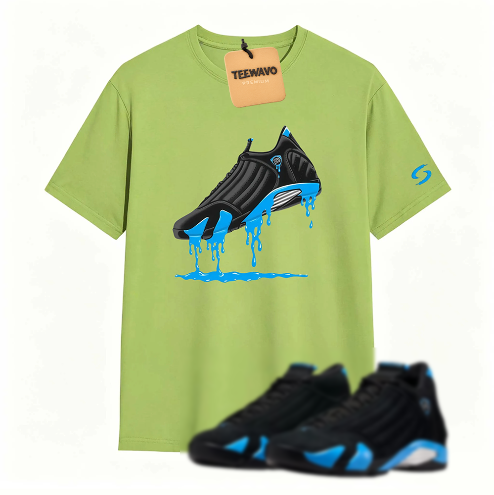 AJD 14 University Blue Matching T-Shirt