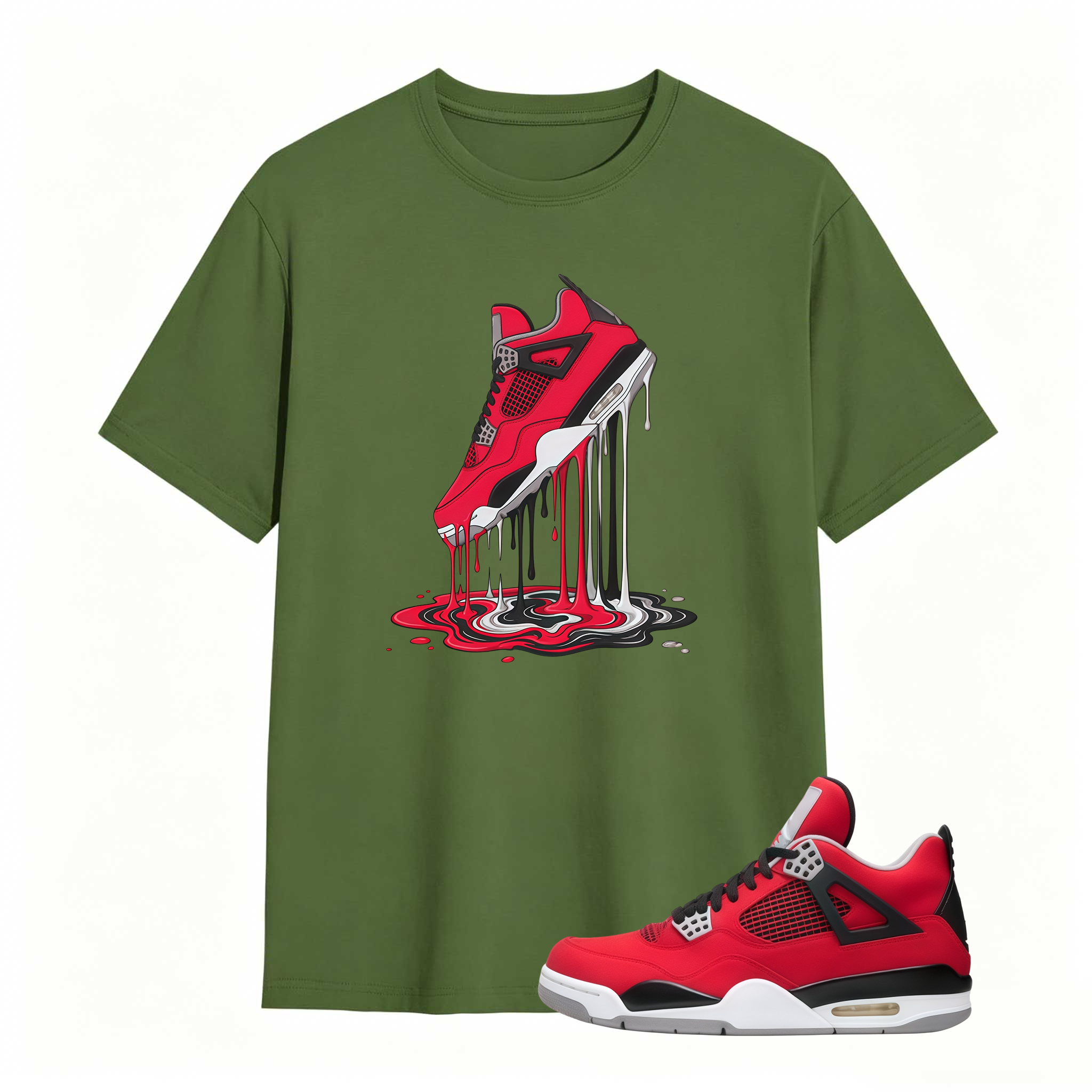 Dripping Shoe Shirt to Match AJ 4 Retro Toro Bravo 2026