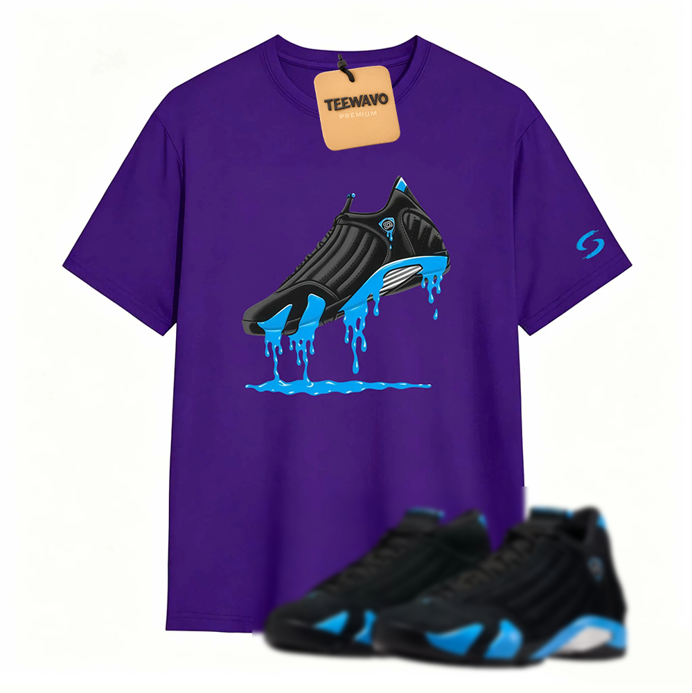AJD 14 University Blue Matching T-Shirt