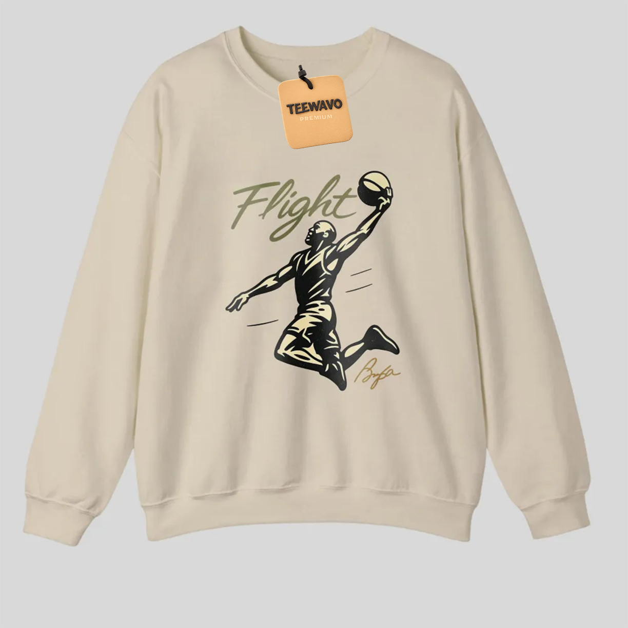 Flight Basketball Player Silhouette Gold Graphic Print tshirt 100% cotton