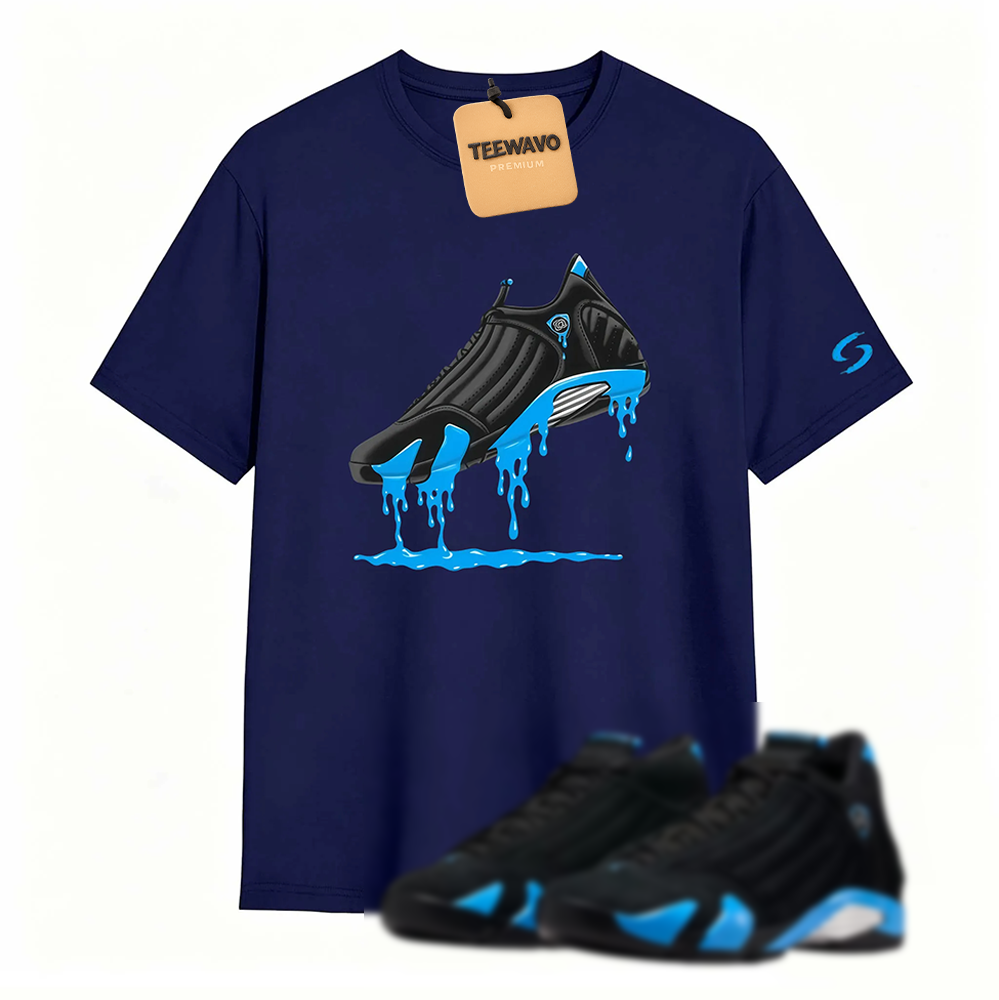 AJD 14 University Blue Matching T-Shirt