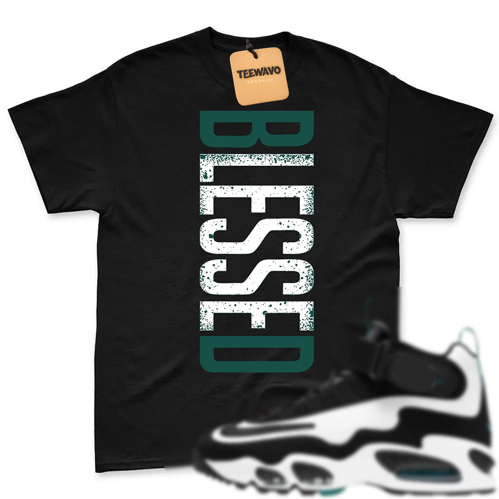 BLESSED!  Shirt To Match Griffey Max 1 White and Fresh Water