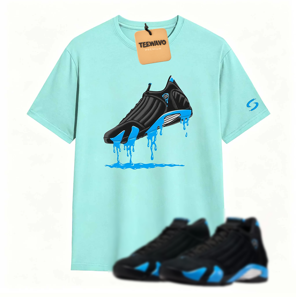 AJD 14 University Blue Matching T-Shirt