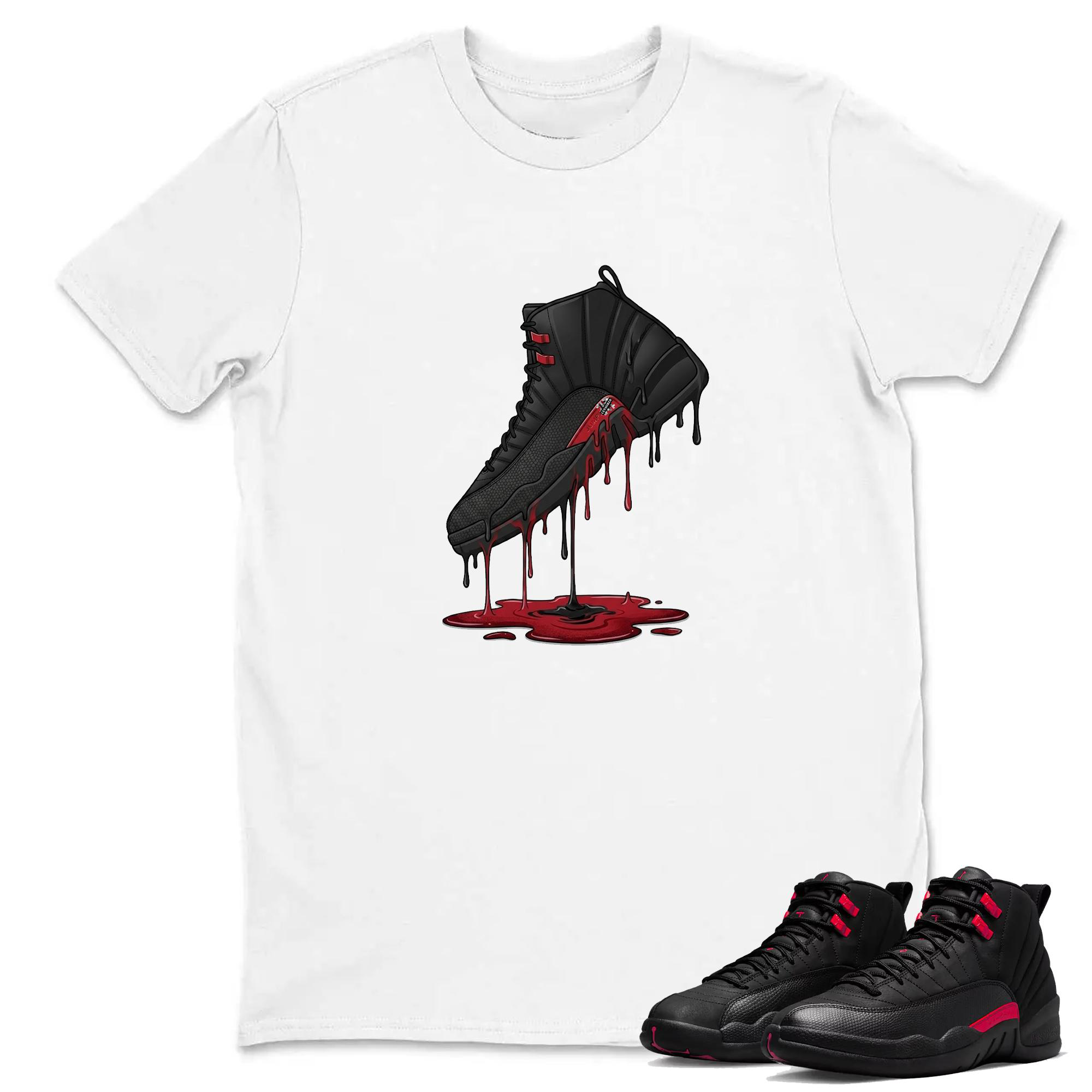 Dripping Shoe Shirt to Match AJ 12 Retro Bloodline