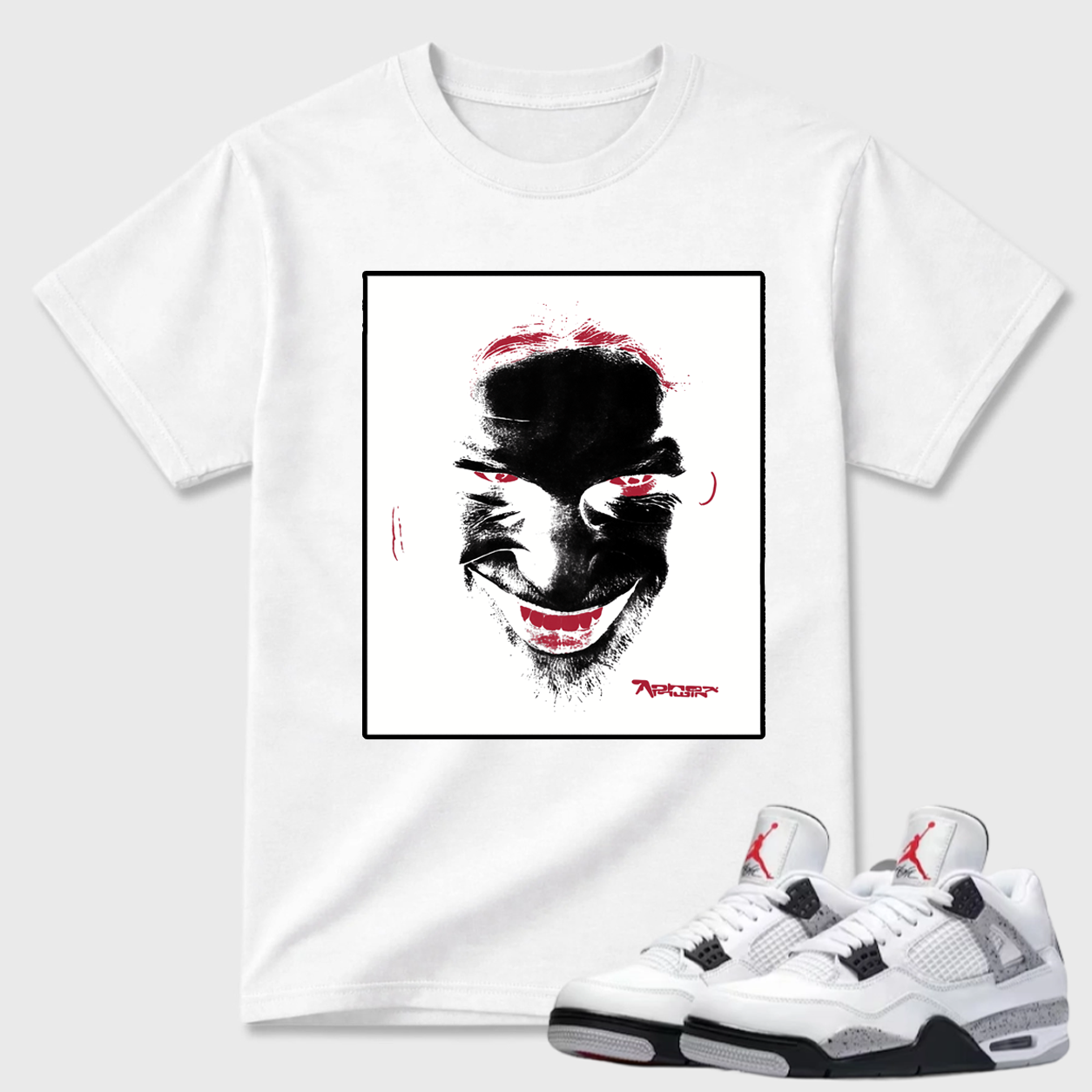 AP Inspired Portrait Air Jordan 4 Graphic Tee