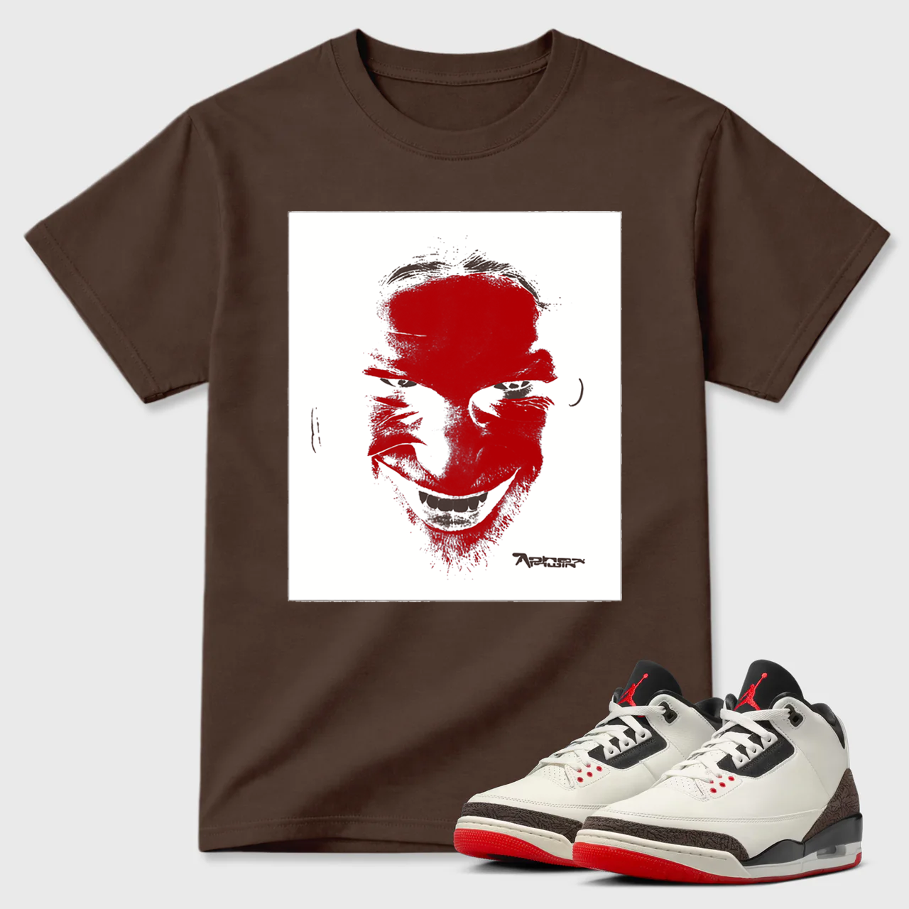 AP Inspired Portrait Air Jordan 3 Graphic Tee