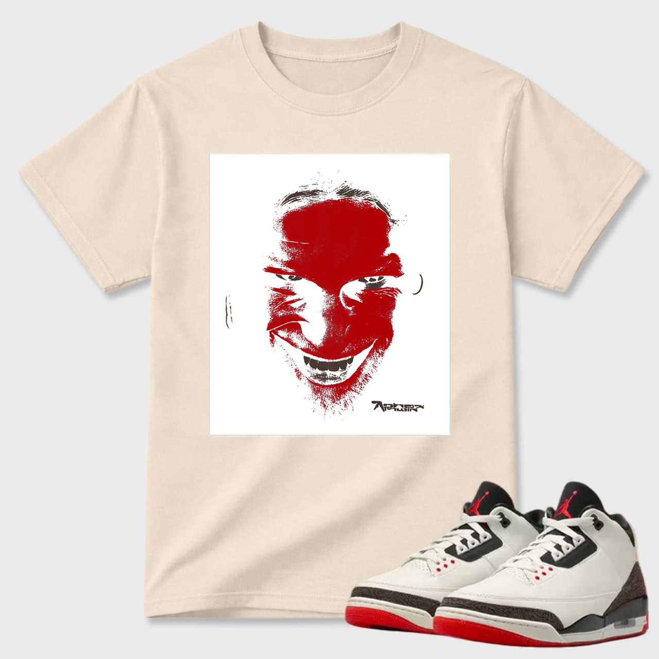 AP Inspired Portrait Air Jordan 3 Graphic Tee