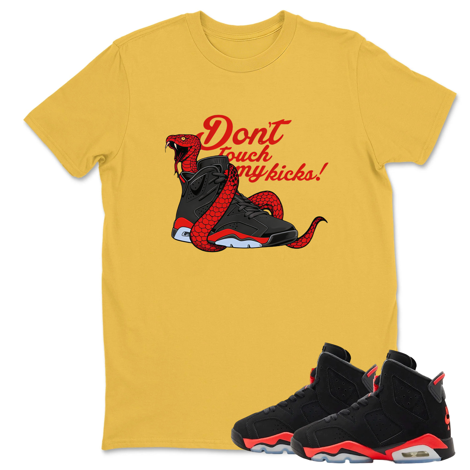 Don't Touch My Kicks TEEWAVO Sneaker Tees - Air Jordan 6 Reverse Infrared