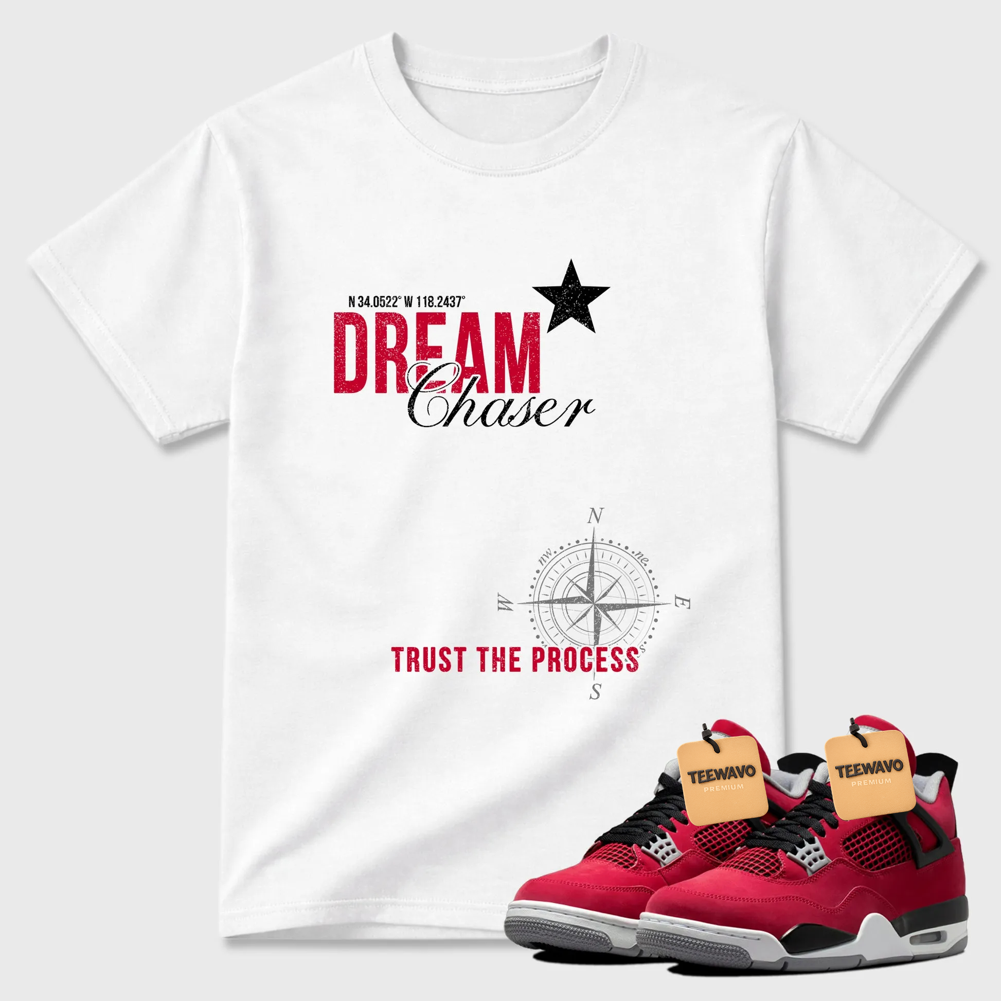 Dream Chaser Sneaker Tees - Air Joardan 4 Toro Bravo