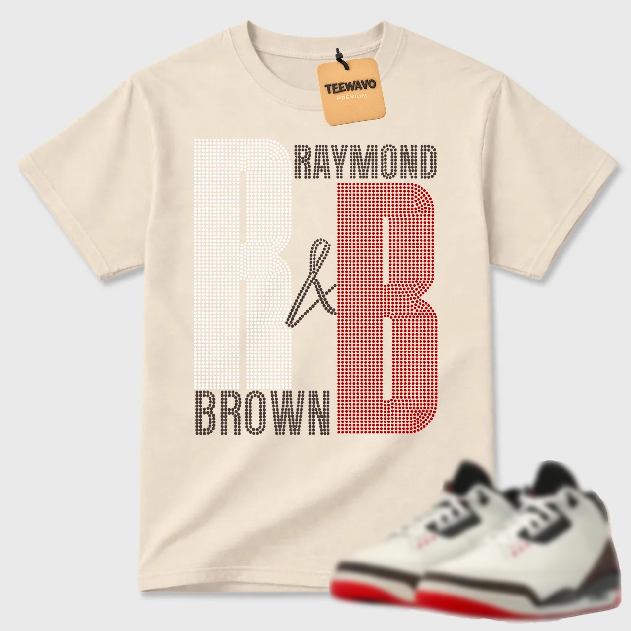 Raymond Brown Initials AJD 3 Streetwear Tee