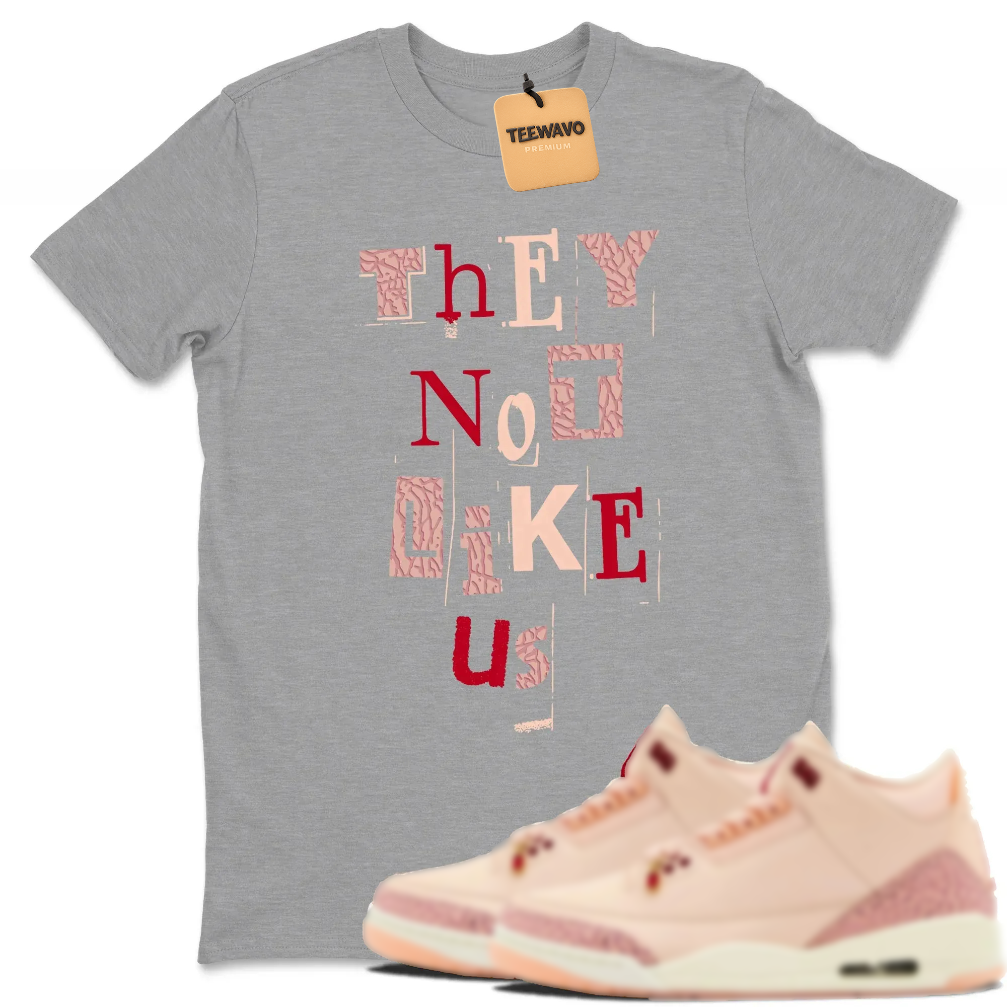 Vintage They Not Like Us TEEWAVO Sneaker Tees - AJD 3 Valentines Day