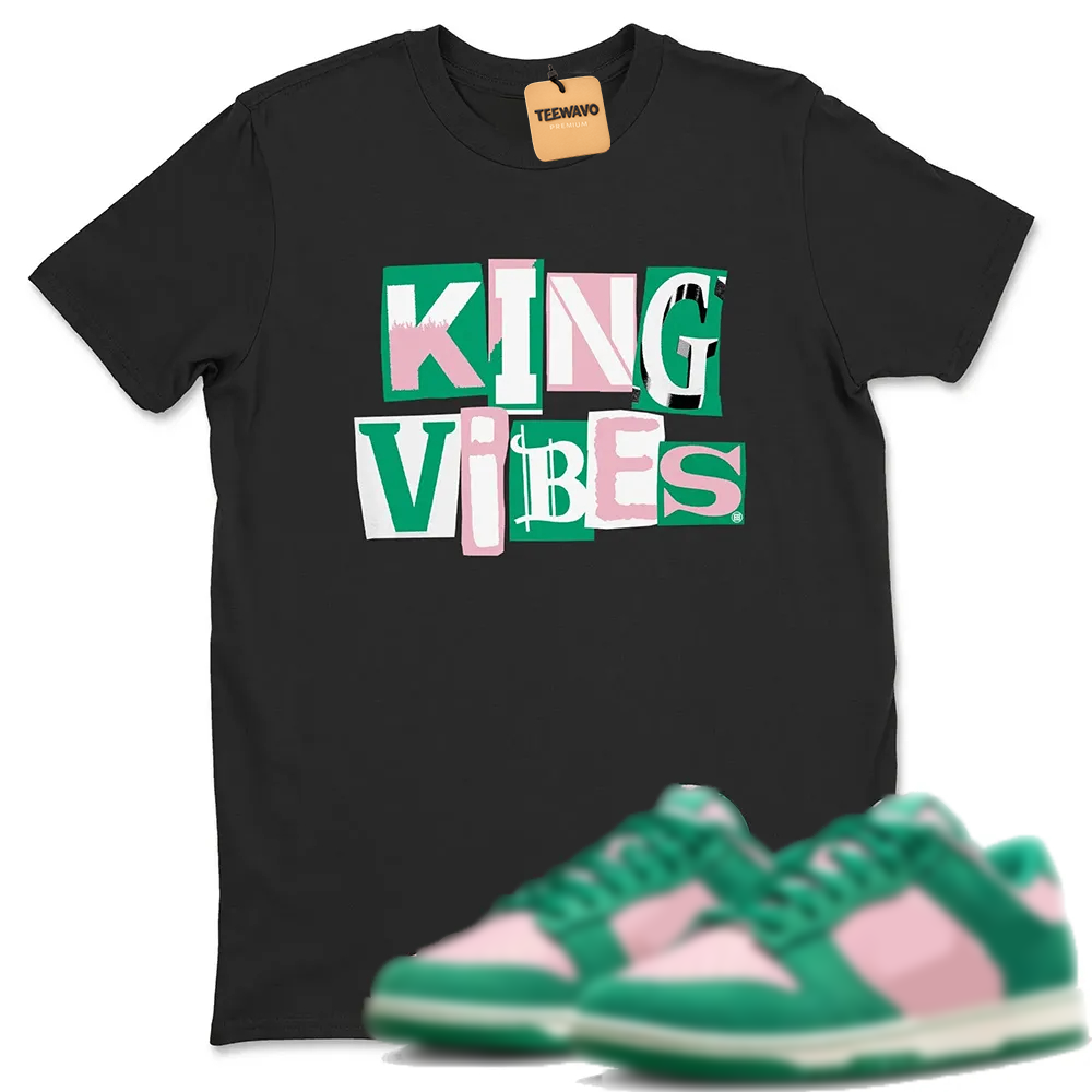 King Vibes TEEWAVO Sneaker Tees - Dunk Medium Soft Pink Malachite
