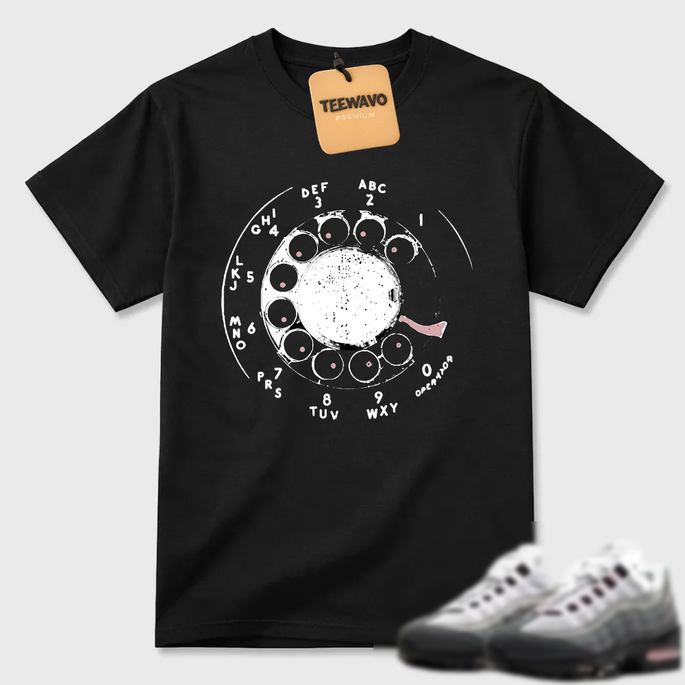 Rotary Phone Dial Graphic Air Max 95 Minimal Tee